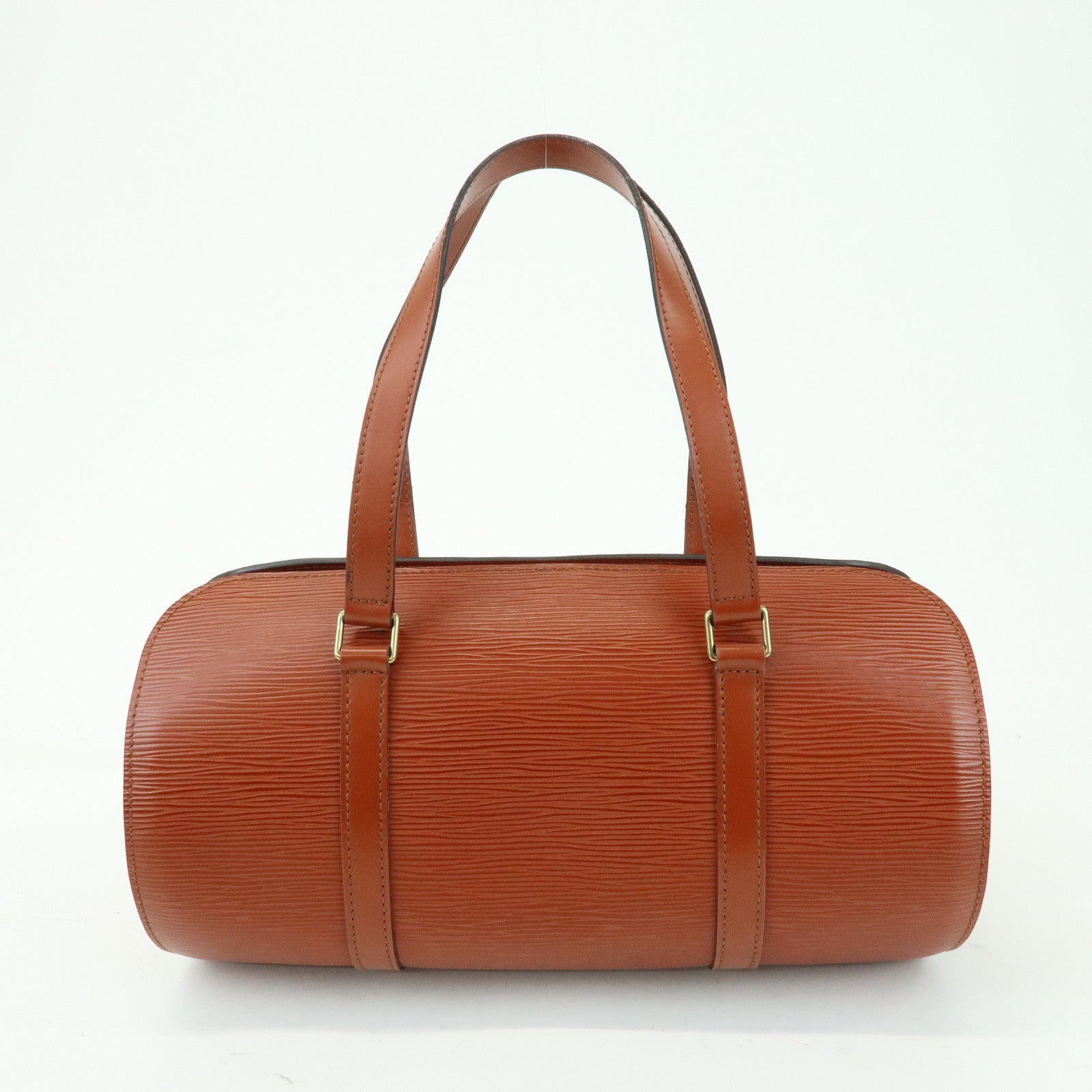 Louis Vuitton Epi Leather Soufflot Hand Bag Kenya Brown M52223