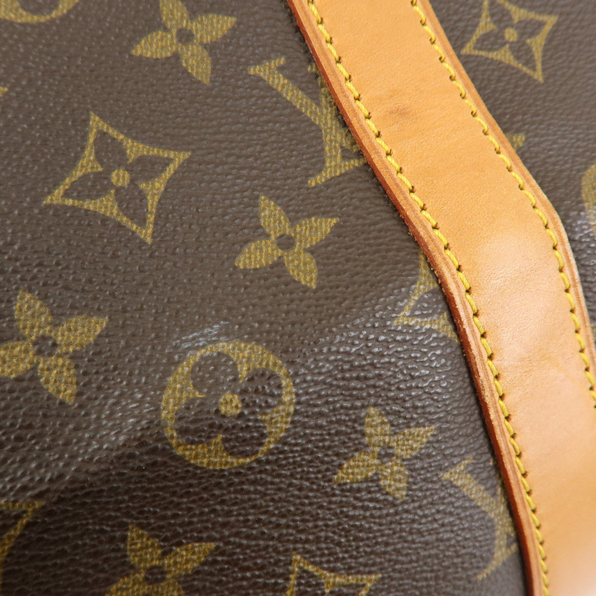 Louis Vuitton Keep All Bandouliere 55 Boston Bag Brown M41414