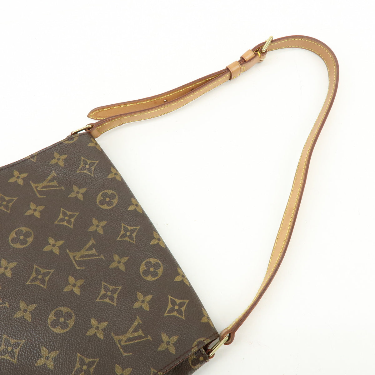 Louis Vuitton Monogram Musette Tango Short Shoulder Bag Brown M51257