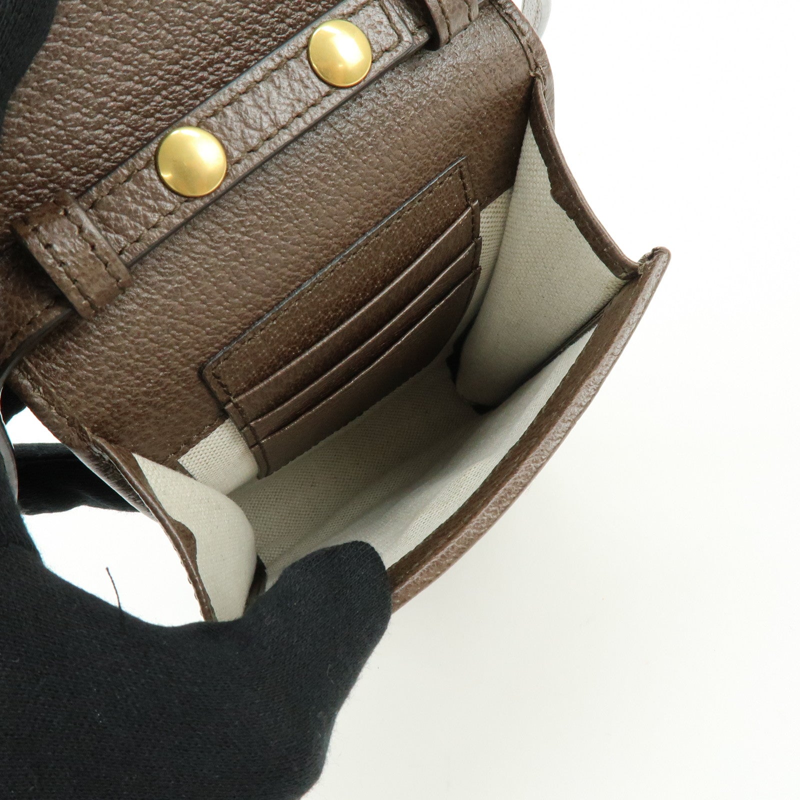 GUCCI Ophidia Sherry Double G GG Supreme Mini Shoulder Bag 625757