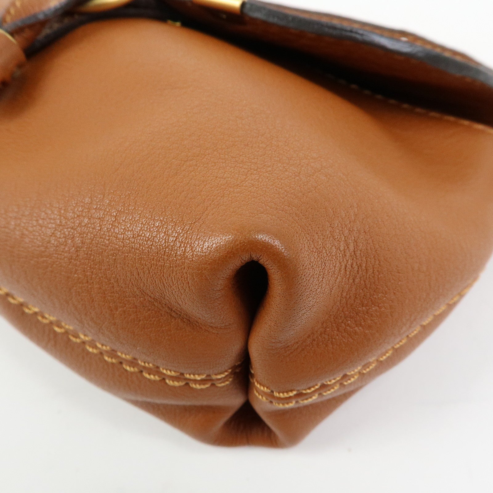 Chloe Marcie Leather Shoulder Bag Crossbody Bag Brown
