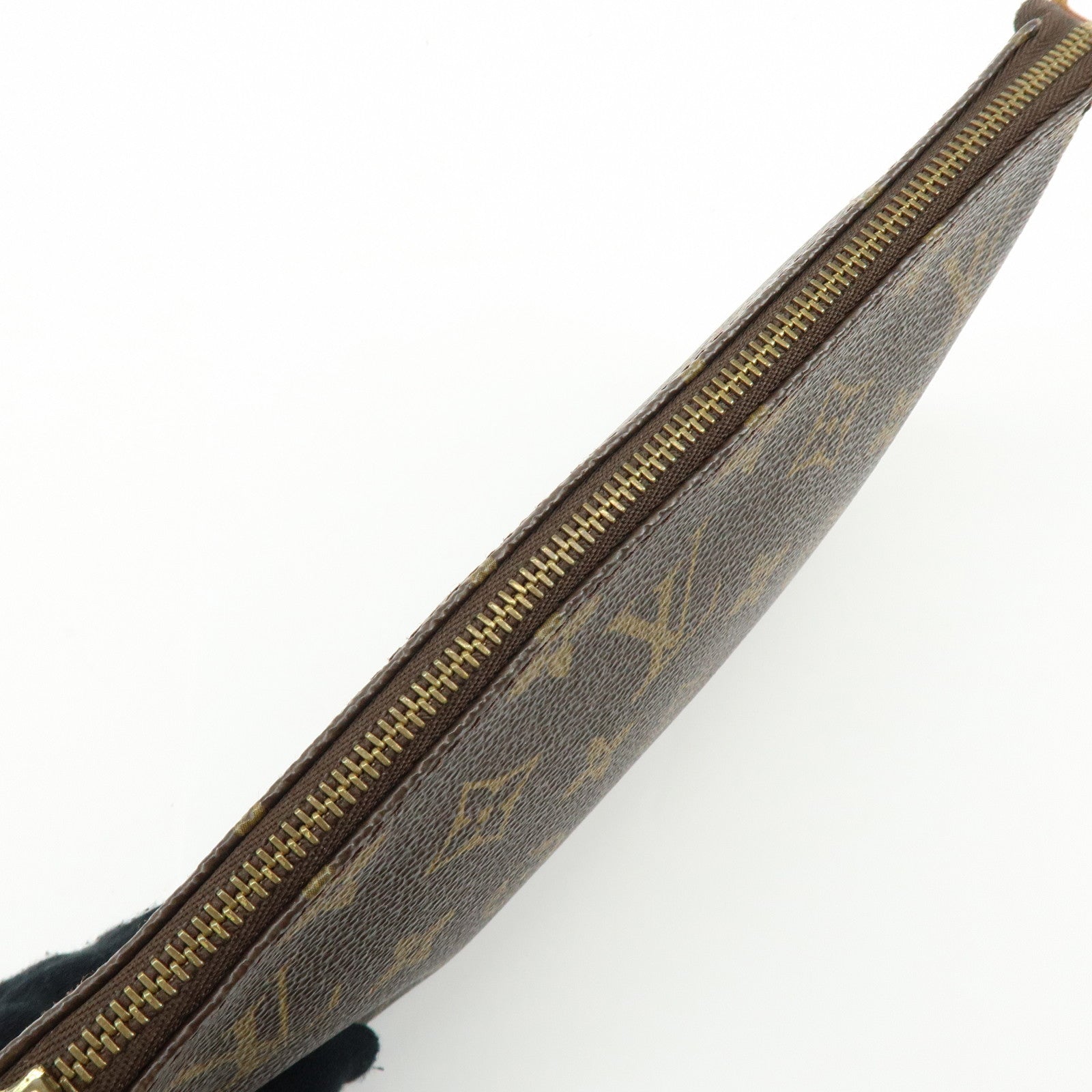Louis Vuitton Monogram Canvas Set of 2 Pochette Accessoires Pouch Brown