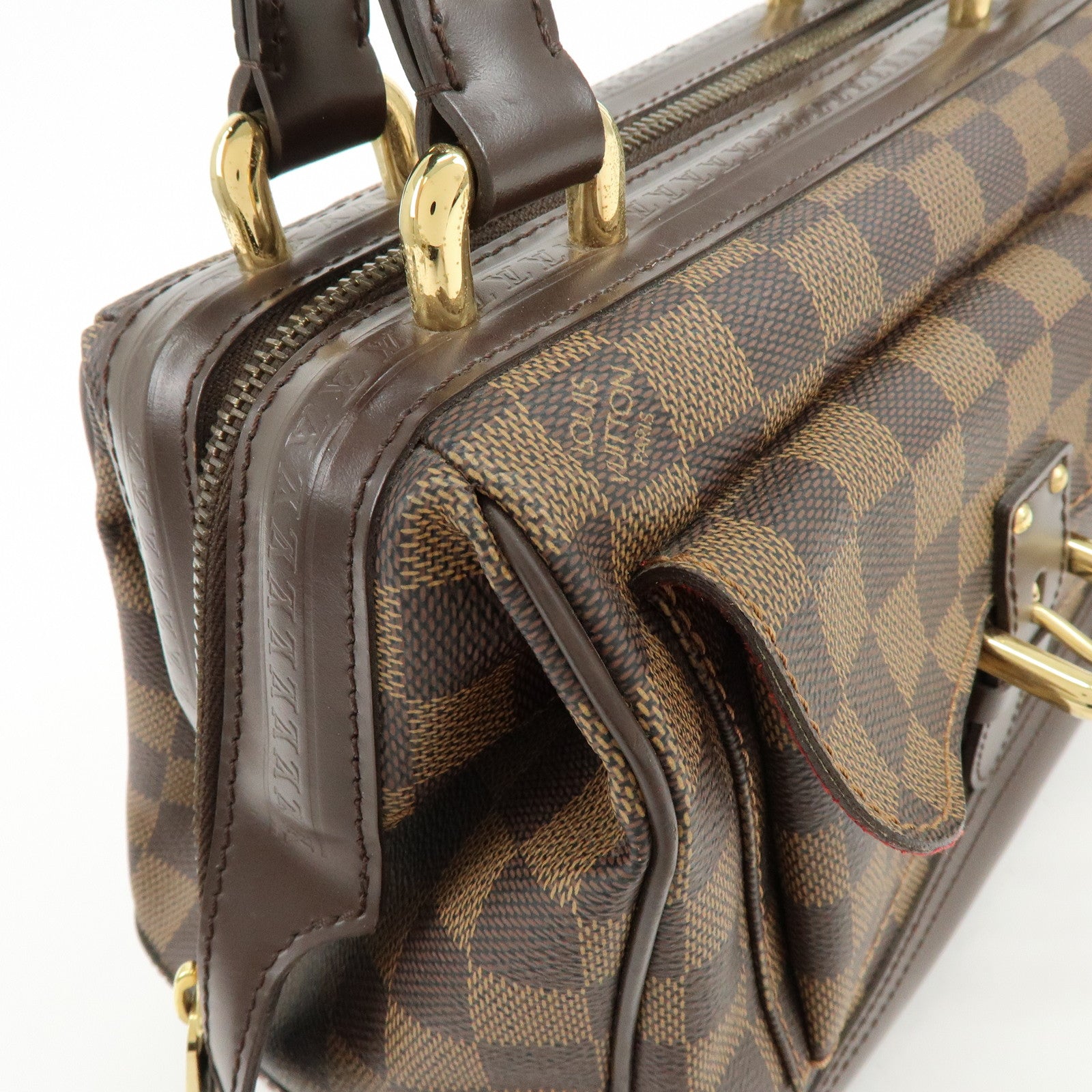 Louis Vuitton Damier Ebene Knightsbridge Boston Bag Hand Bag N51201