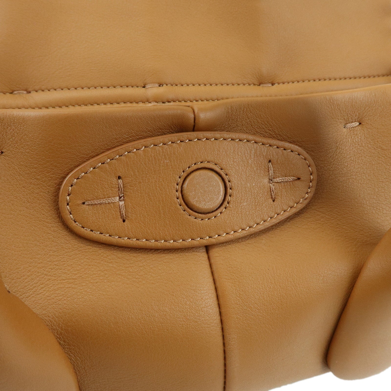 TOD'S Di Leather 2Way Bag Hand Bag Shoulder Bag Brown
