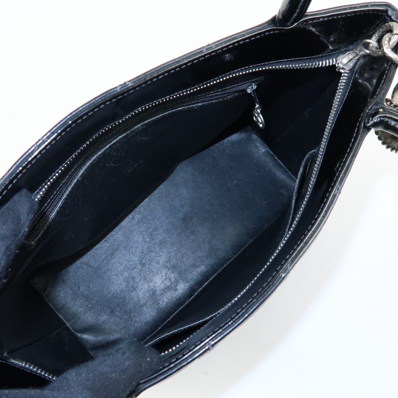 CHANEL Matelasse COCO Mark Medallion Tote Bag Hand Bag Black A01804