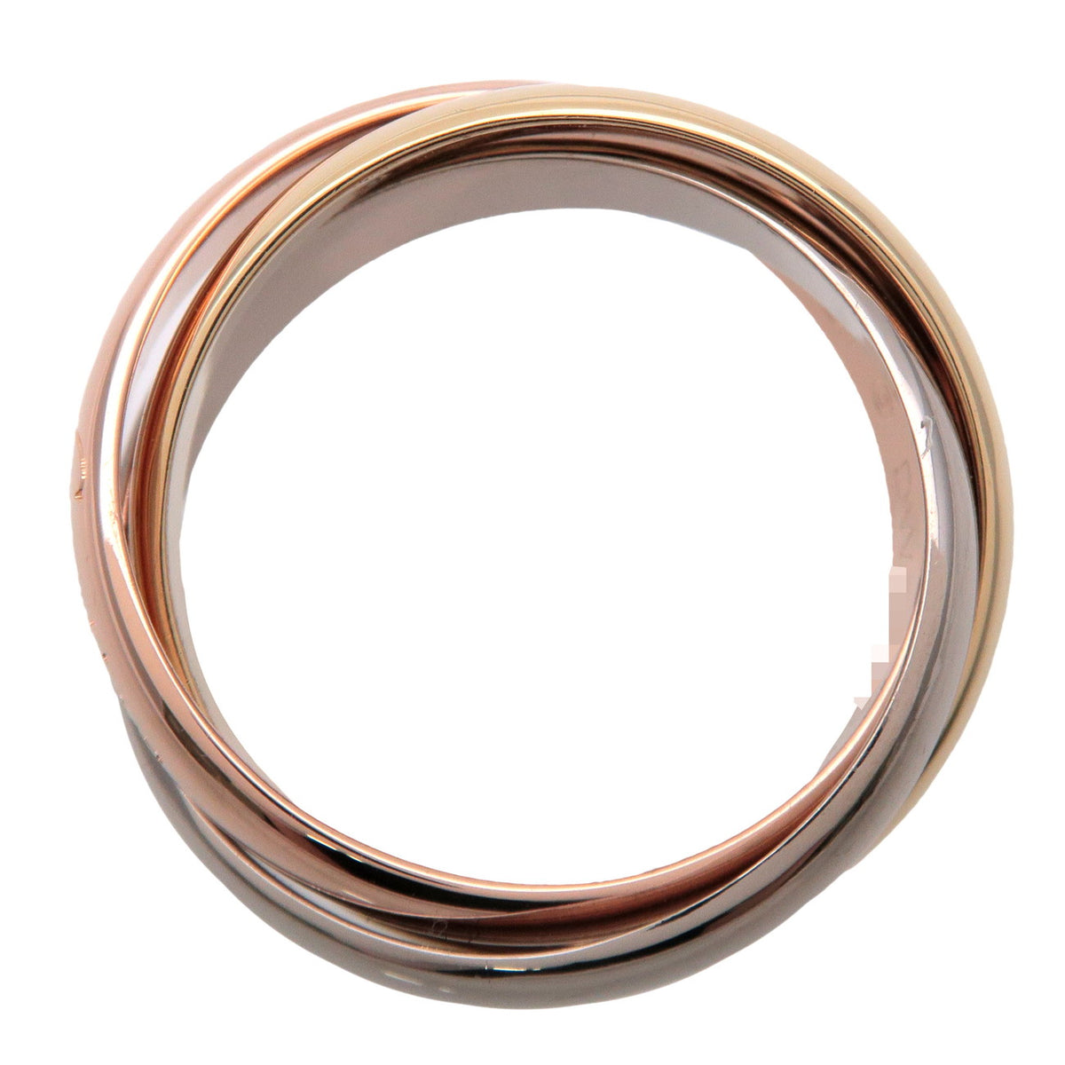 Cartier Trinity Ring MM K18 750YG 750WG 750PG Gold #51US5.5 EU51 HK12