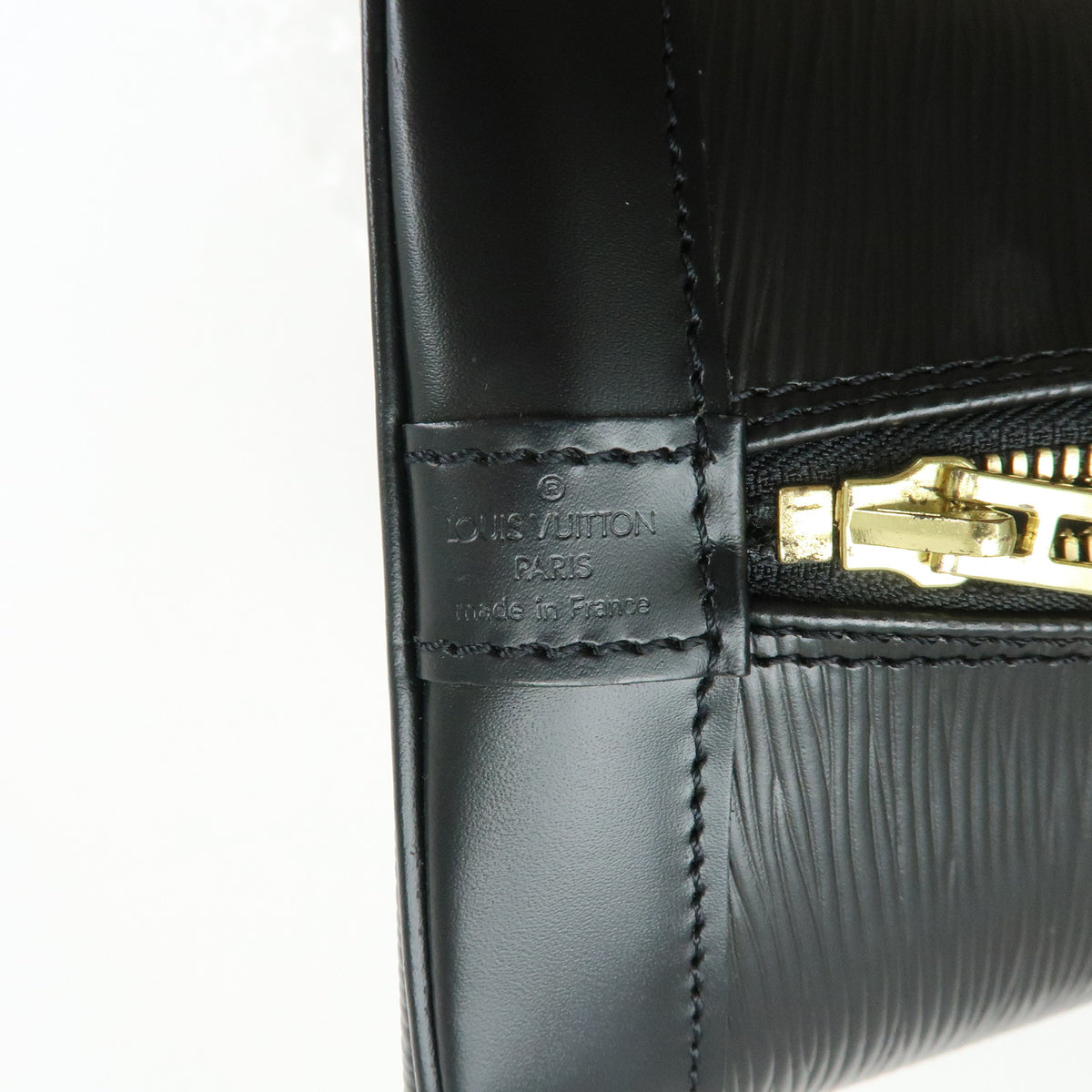 Louis Vuitton Epi Alma Leather Hand Bag Noir Black M52142