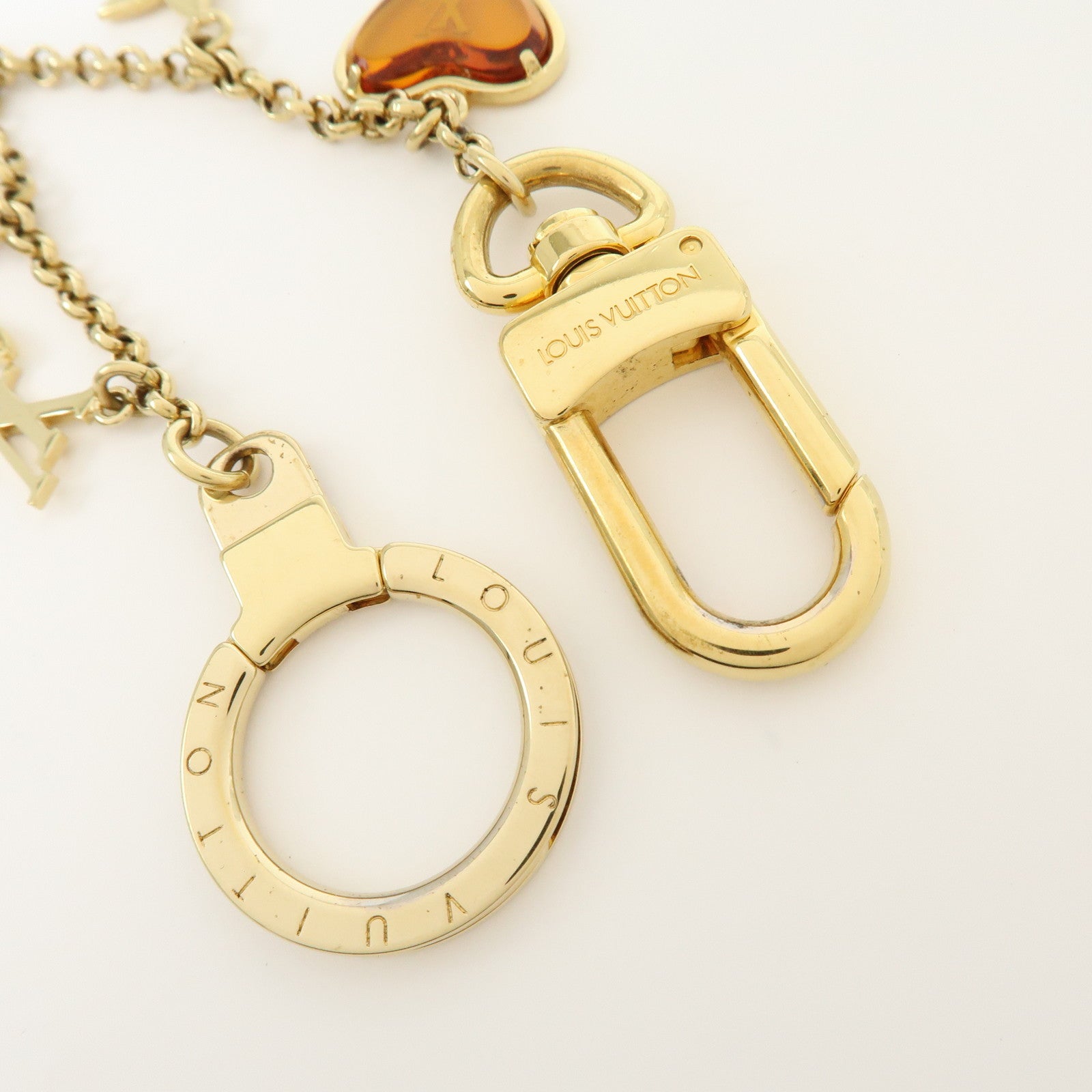 Louis Vuitton Bijou Sac Chaine Bee Fleur Bag Charm Gold M66911
