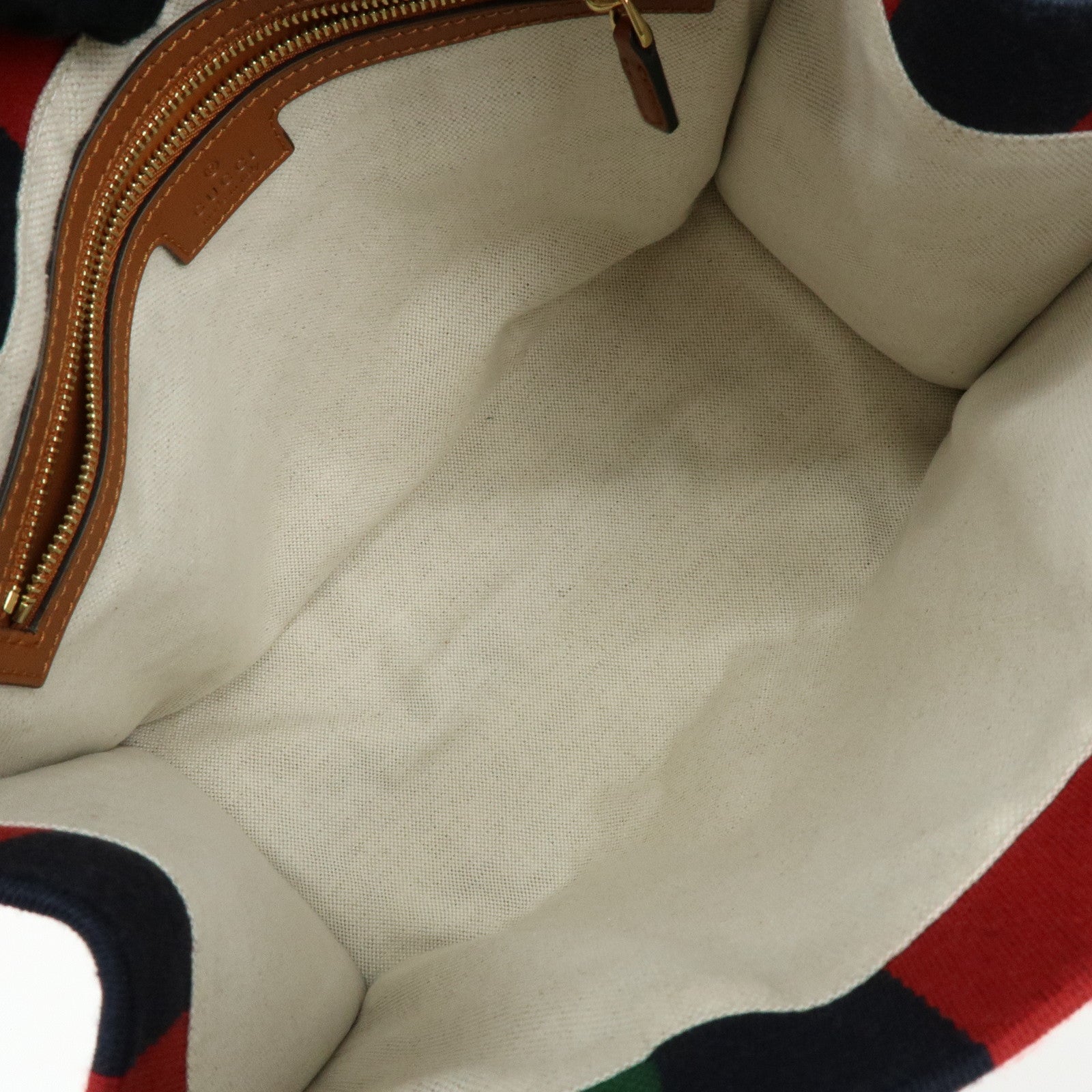GUCCI Interlocking G Sherry Canvas 2Way Bag Hand Shoulder Bag 727728