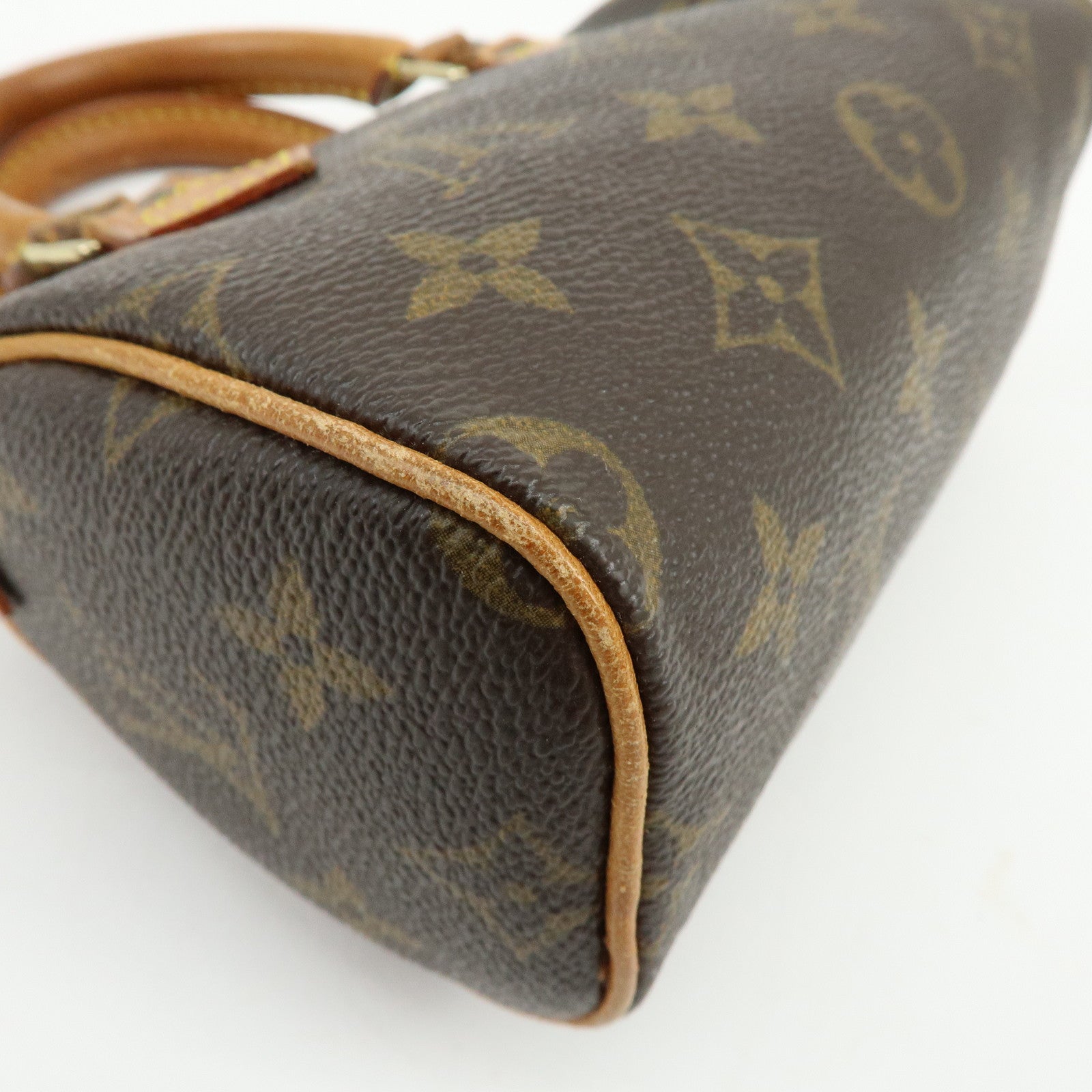 Louis Vuitton Monogram Canvas Mini Speedy Hand Bag & Strap M41534