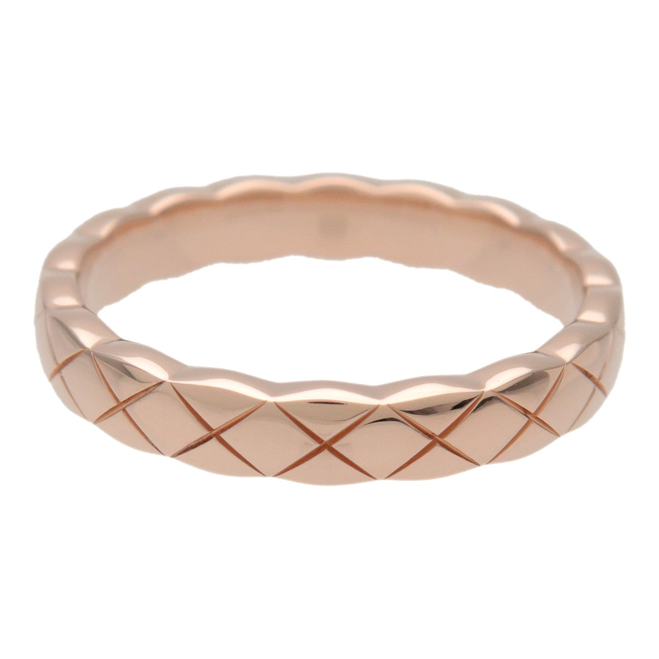 CHANEL COCO Crush Ring Mini K18 750PG Rose Gold #51 US 5.5 EU 51 J11785