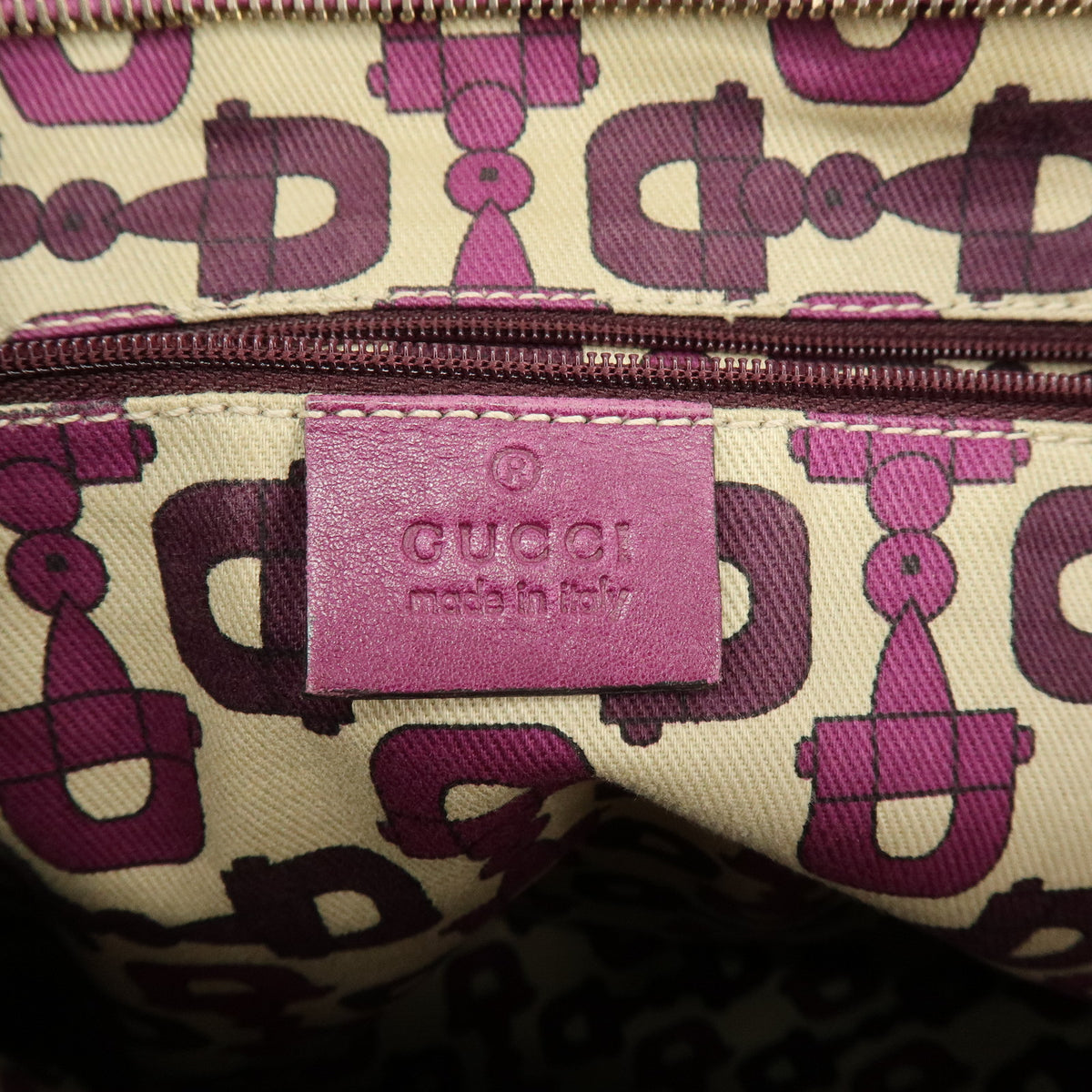 GUCCI Abbey Guccissima Leather Shoulder Bag Crossbody Bag Purple 131326