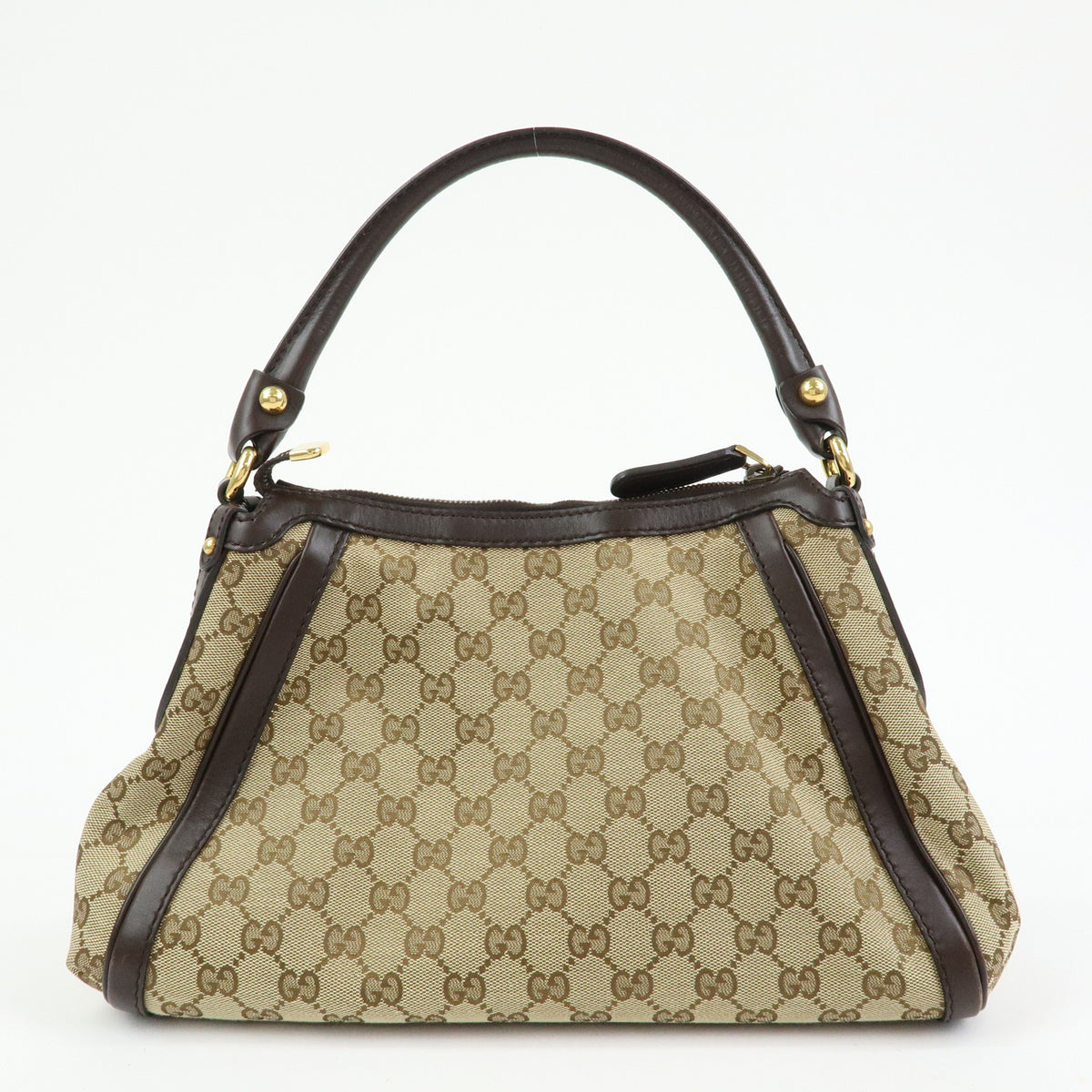 GUCCI Scarlett Interlocking G GG Canvas Leather Shoulder Bag 282298