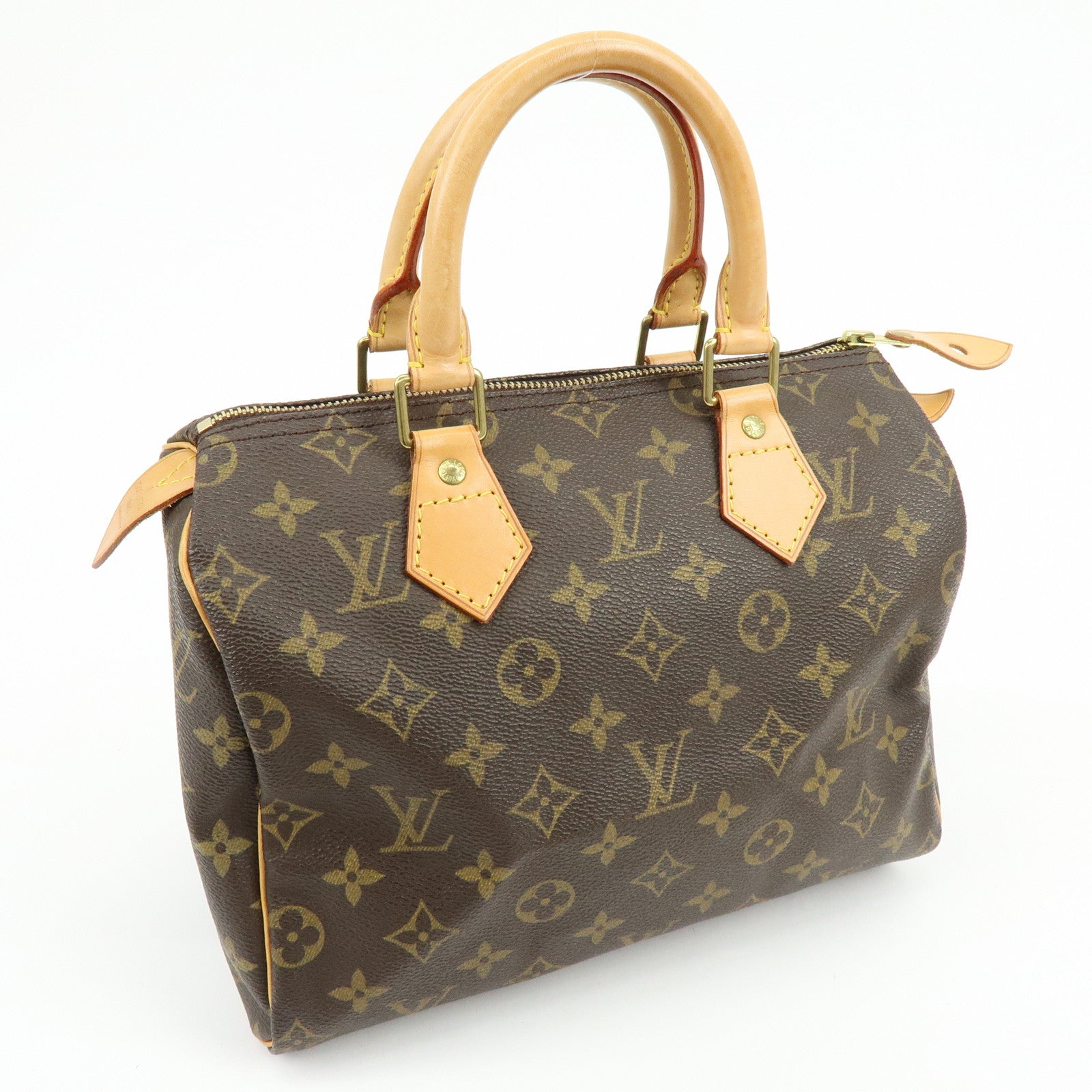 Louis Vuitton Monogram Speedy 25 Boston Bag Hand Bag Brown M41528