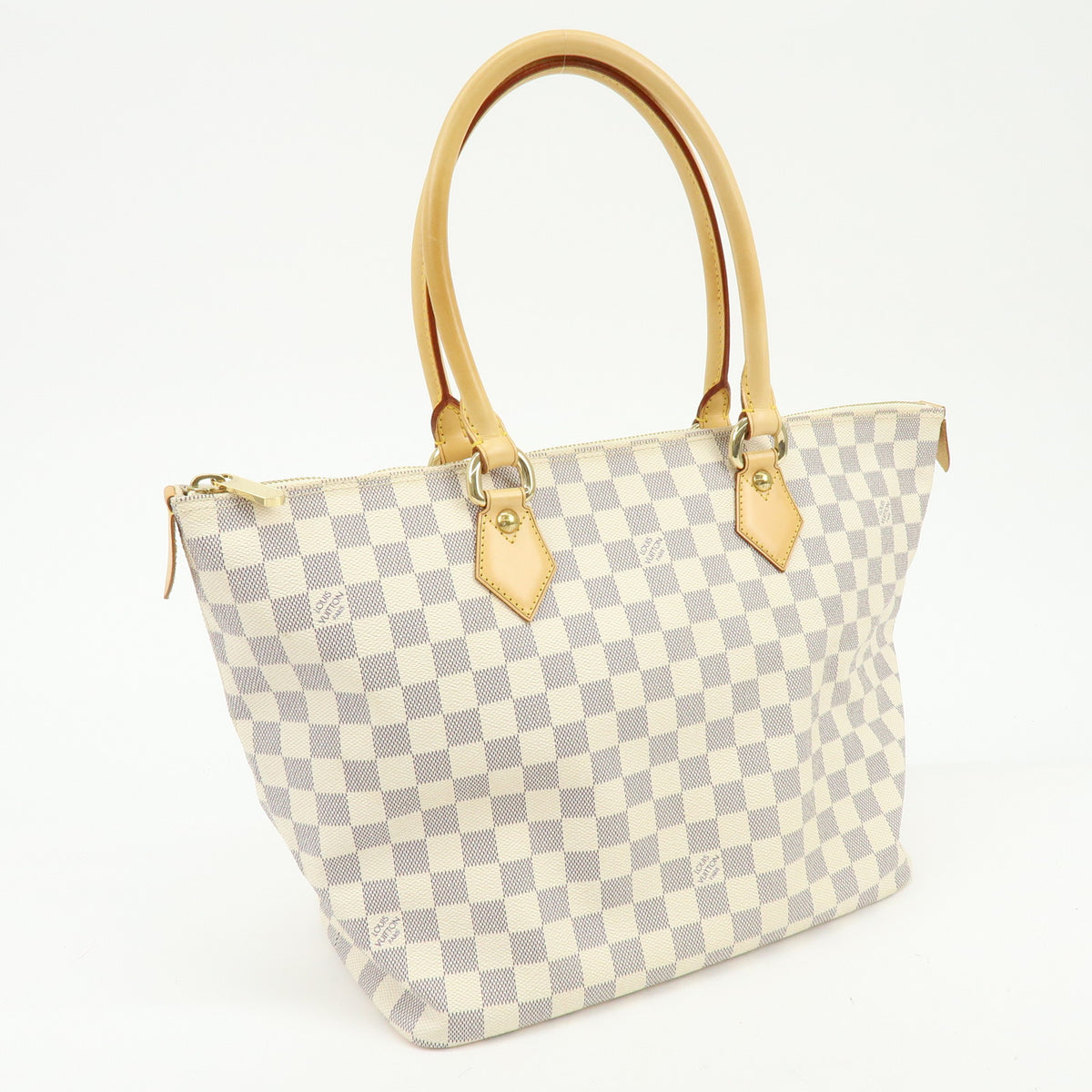 Louis Vuitton Damier Azur Saleya MM Tote Bag Hand Bag N51185