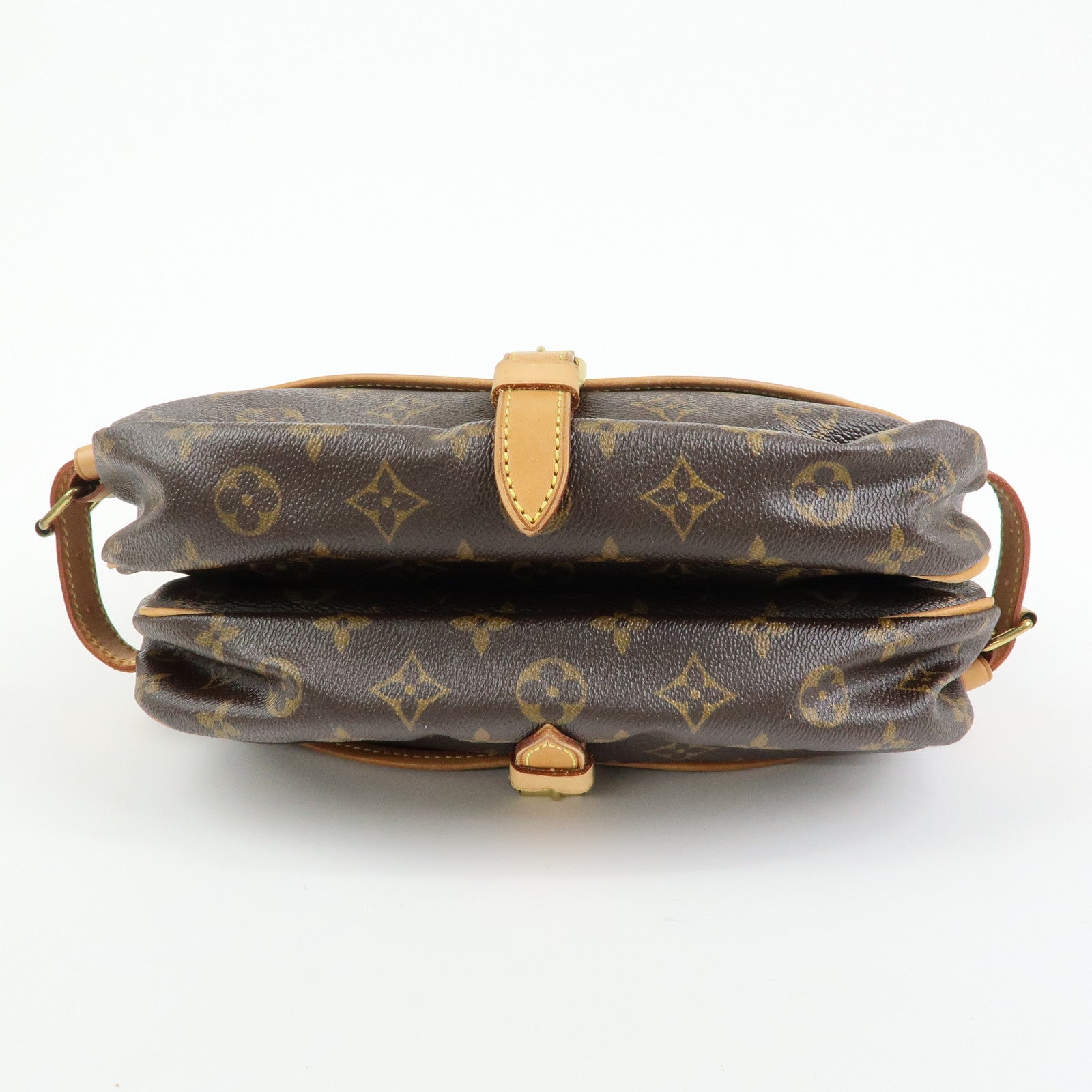 Louis Vuitton Monogram Saumur 30 Shoulder Crossbody Bag Brown M42256