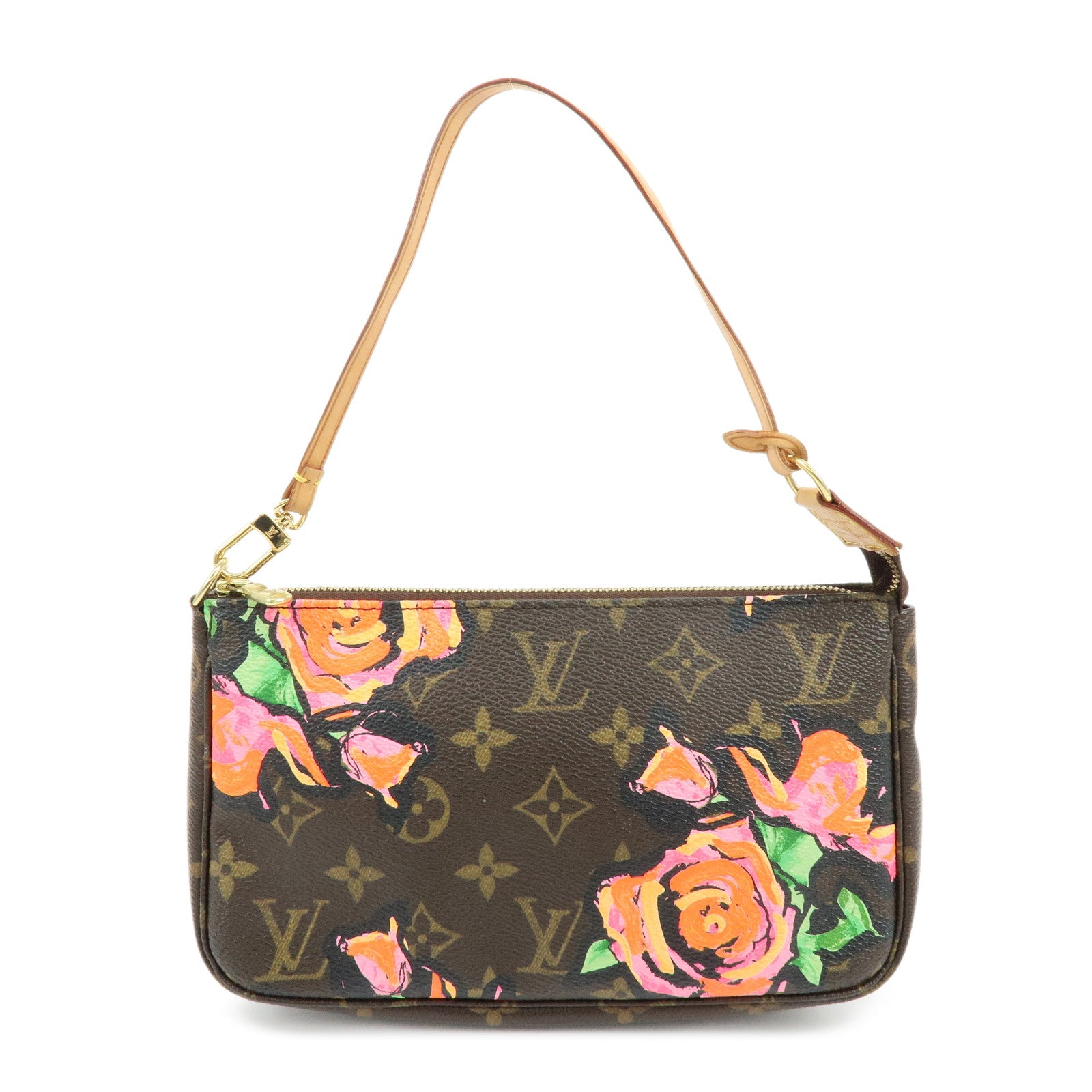 Louis Vuitton Monogram Rose Pochette Accessoires Hand Bag Pouch M48615