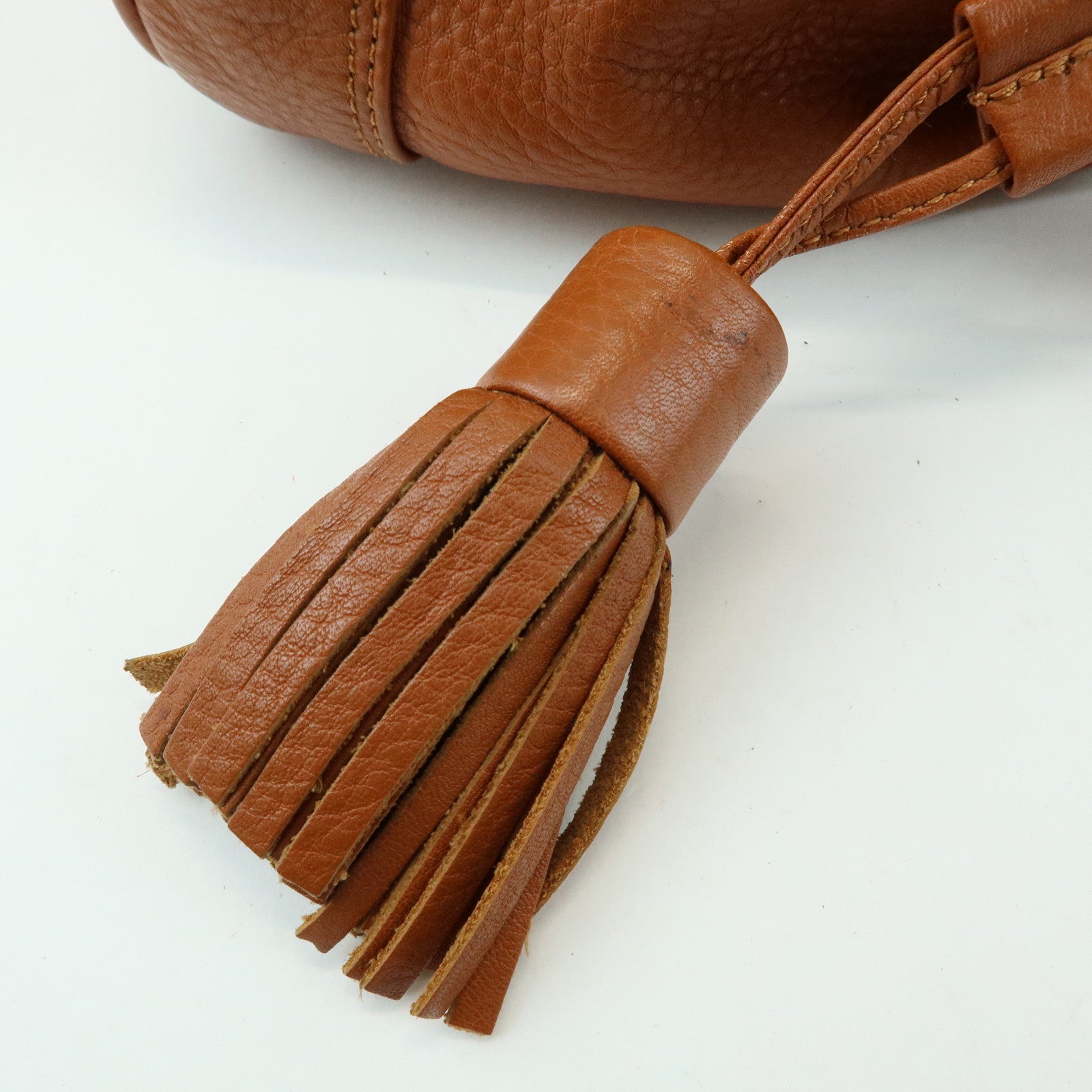 Chloe See by Chloe Cherry Leather 2Way Bag Hand Bag Tassel Brown