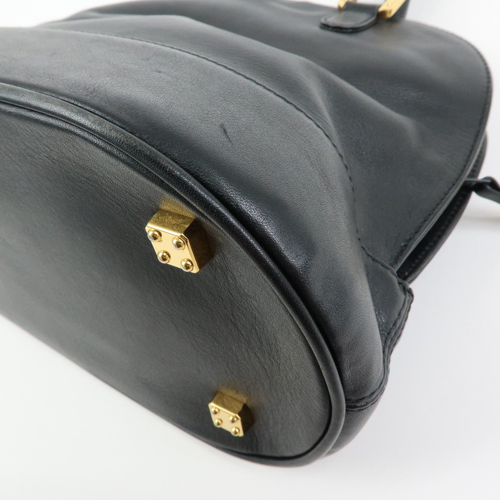 LOEWE Anagram Calf Leather Hand Bag Black
