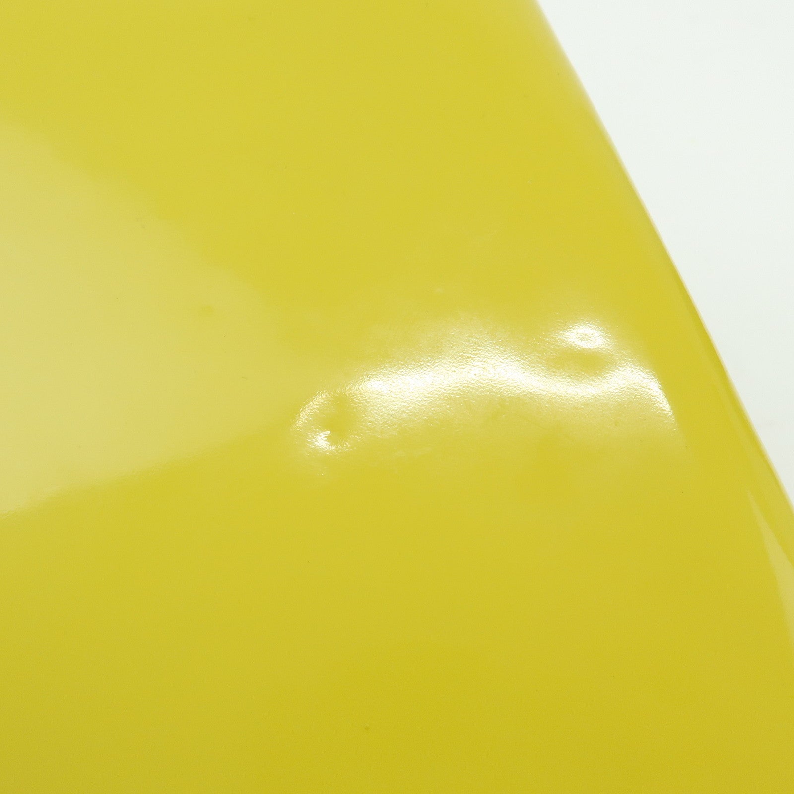SAINT LAURENT PARIS Cassandra Patent Leather Clutch Bag Yellow 361120