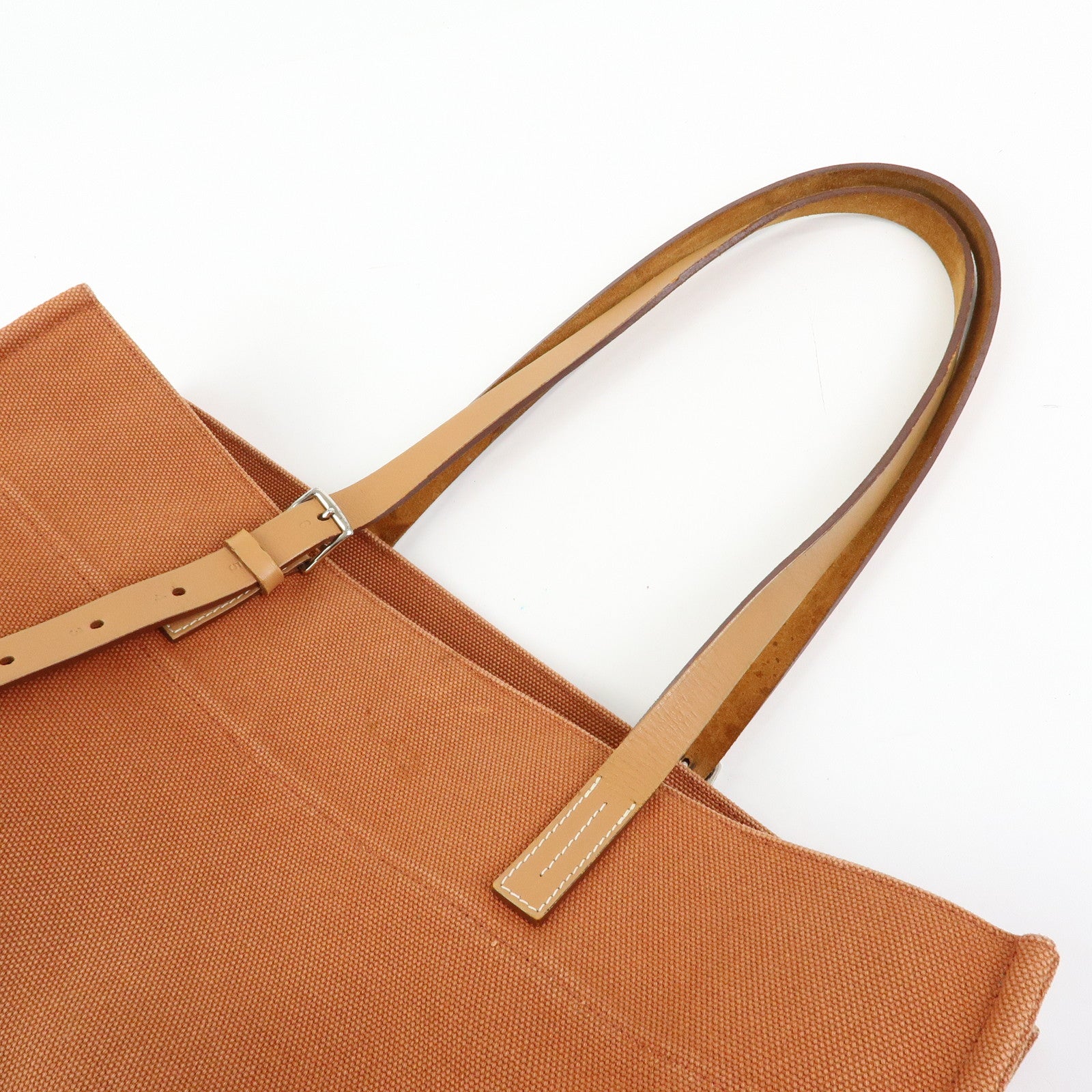 HERMES Etriviere Elan Toile Goeland Tote Bag Shoulder Bag □O Stamped