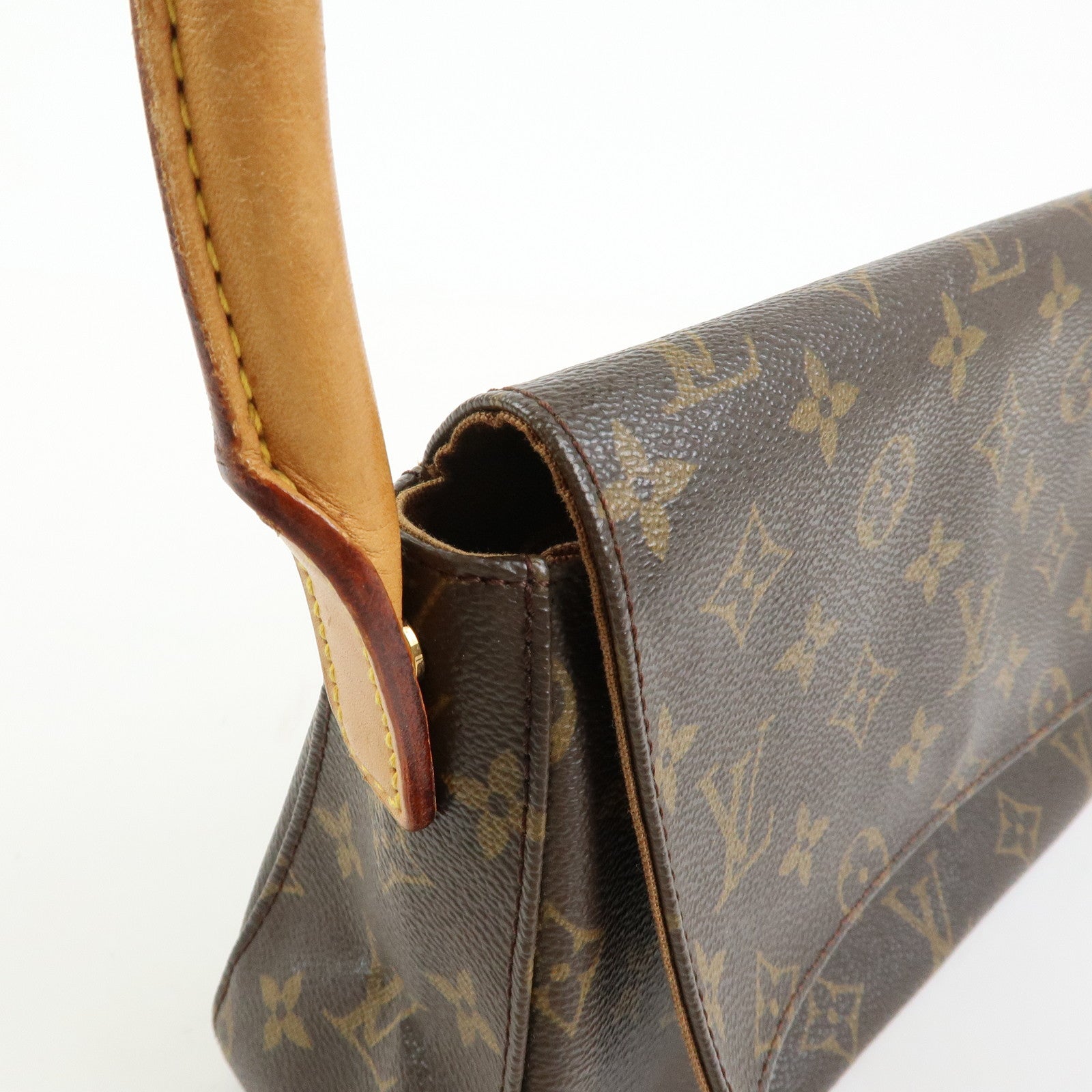 Louis Vuitton Monogram Mini Looping Shoulder Bag Brown M51147