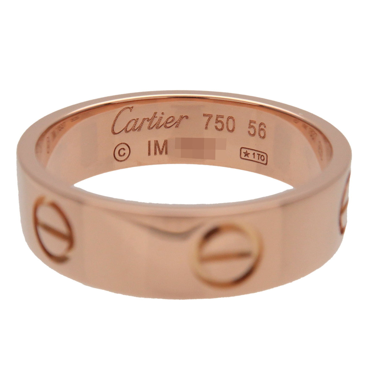 Cartier Love Ring K18 750PG Rose Gold #56 US7.5 EU56 HK17