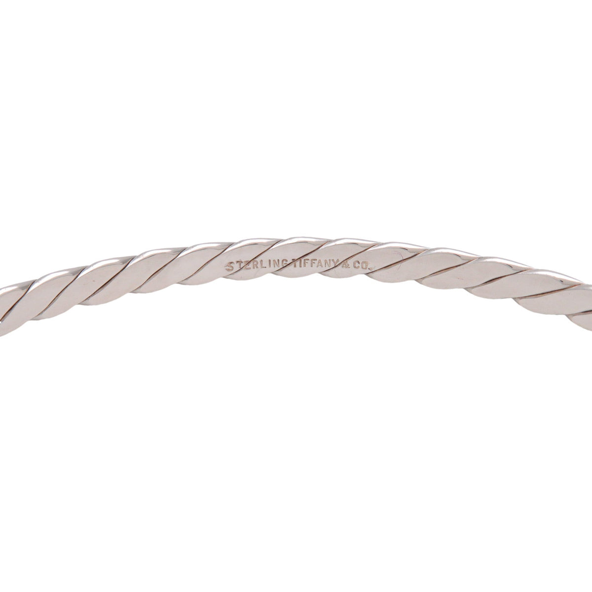 Tiffany & Co Knife Edge Twist Bangle Bracelet SV925 Silver
