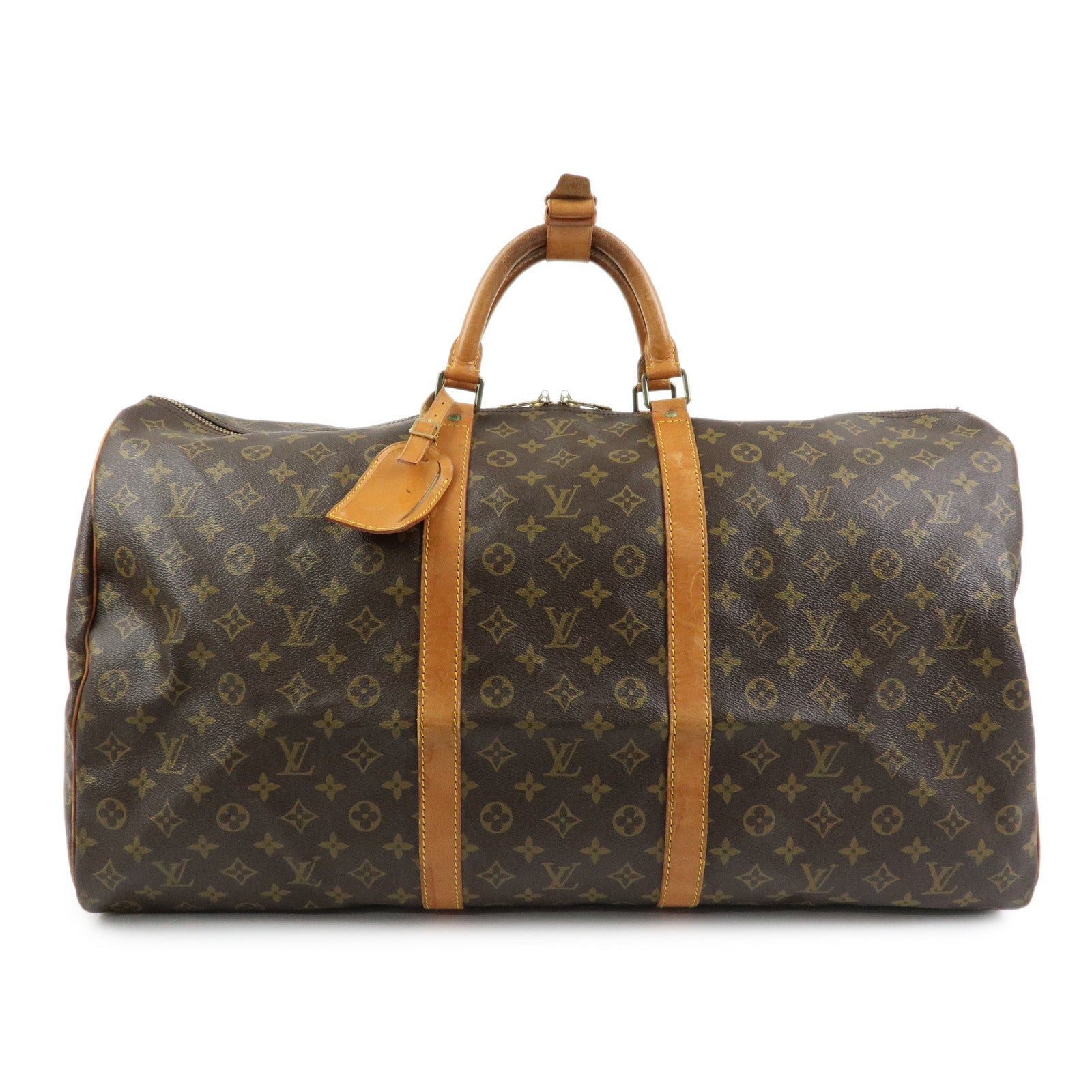 Louis Vuitton Monogram Keep All 60 Boston Bag Brown M41422