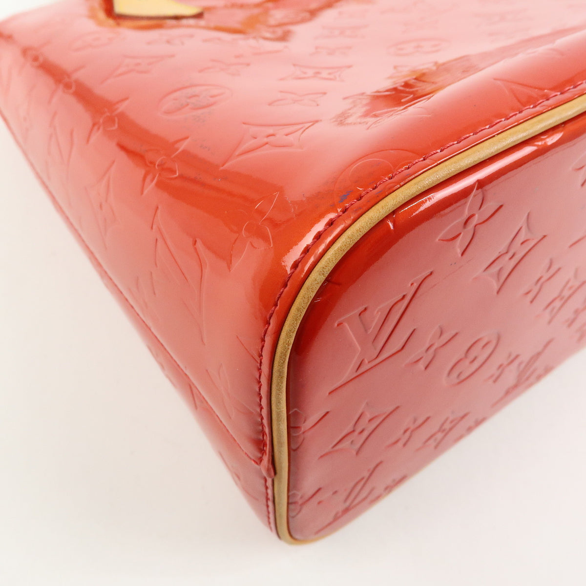 Louis Vuitton Monogram Vernis Houston Tote Bag Hand Bag Rouge M91092