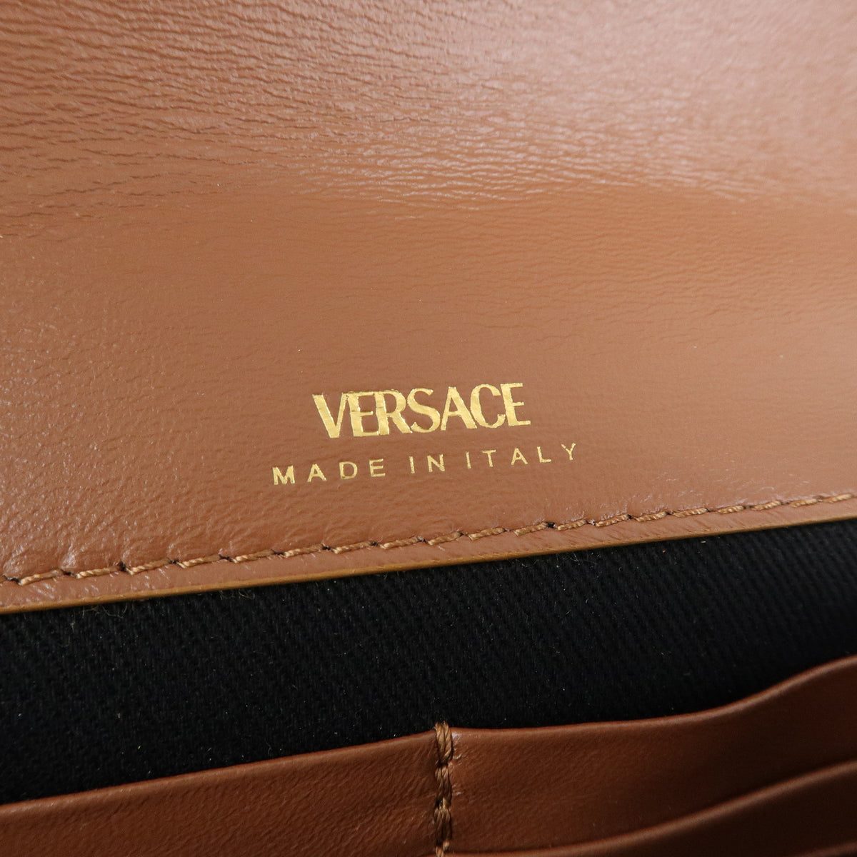 VERSACE Meduca Suede Fur 2Way Bag Hand Shoulder Bag Beige