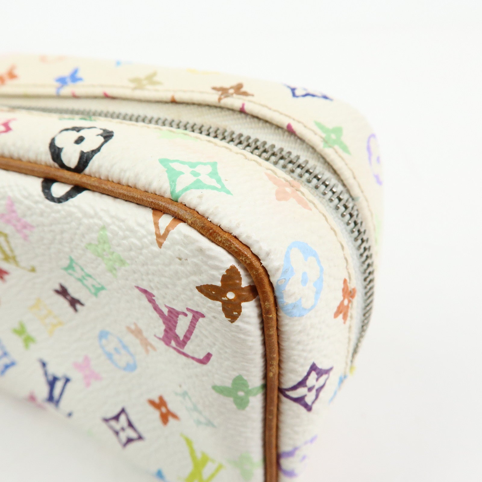 Louis Vuitton Monogram Multicolor Trousse Wapity Pouch Blanc M58033