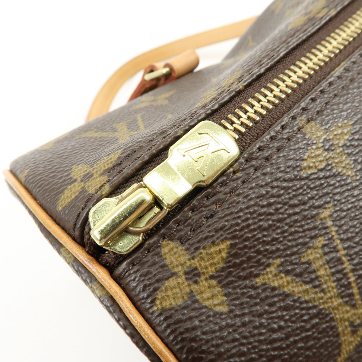 Louis Vuitton Monogram Papillon 30 Hand Bag Brown M51385