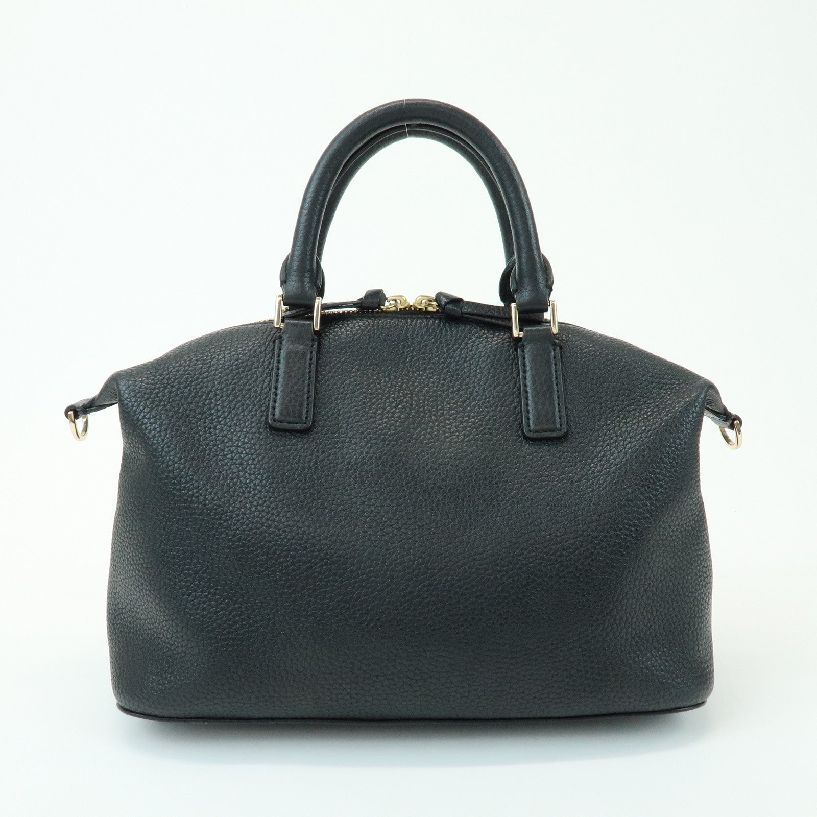 TORY BURCH Leather 2Way Bag Hand Bag Shoulder Bag Black