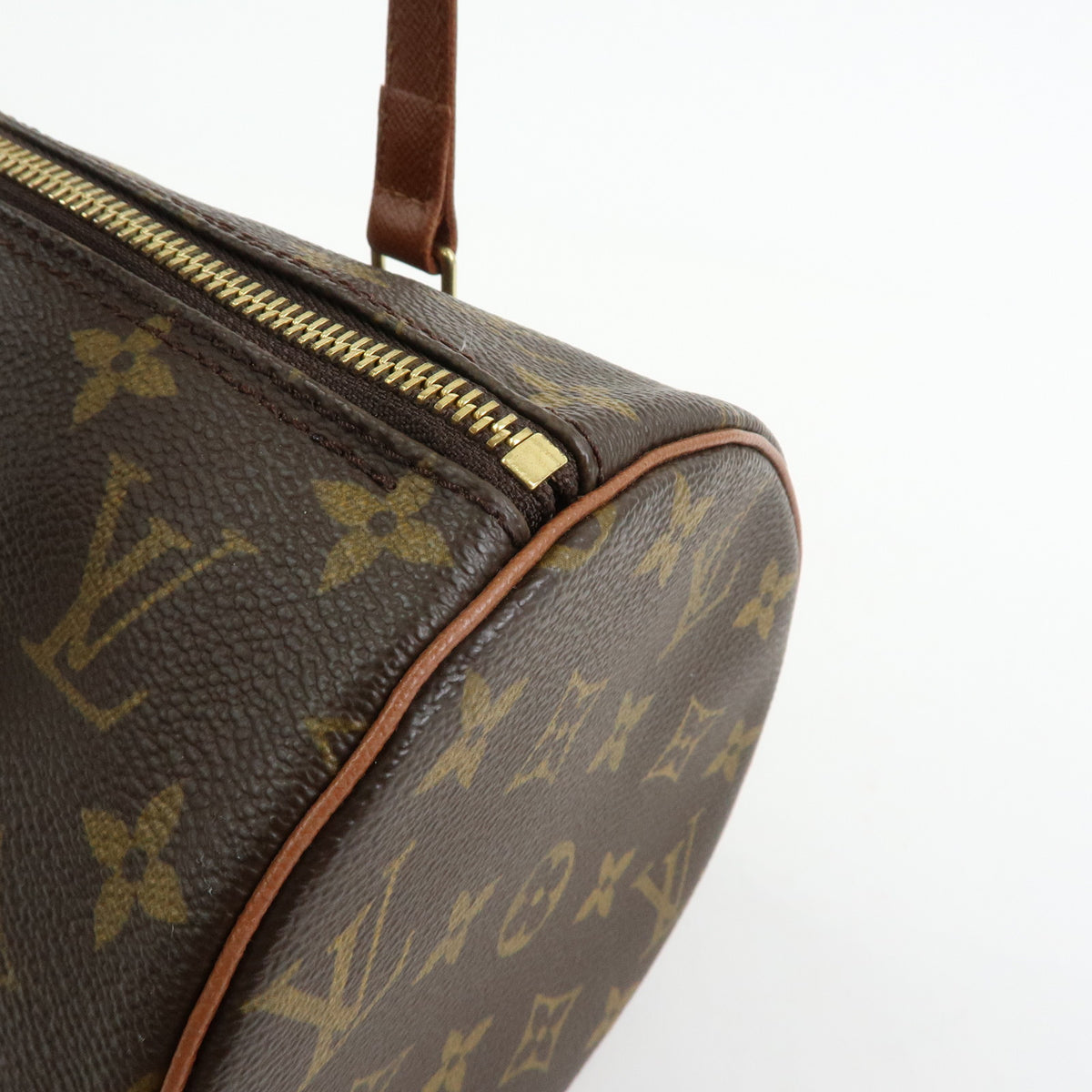 Louis Vuitton Monogram Papillon 30 Hand Bag Brown M51365