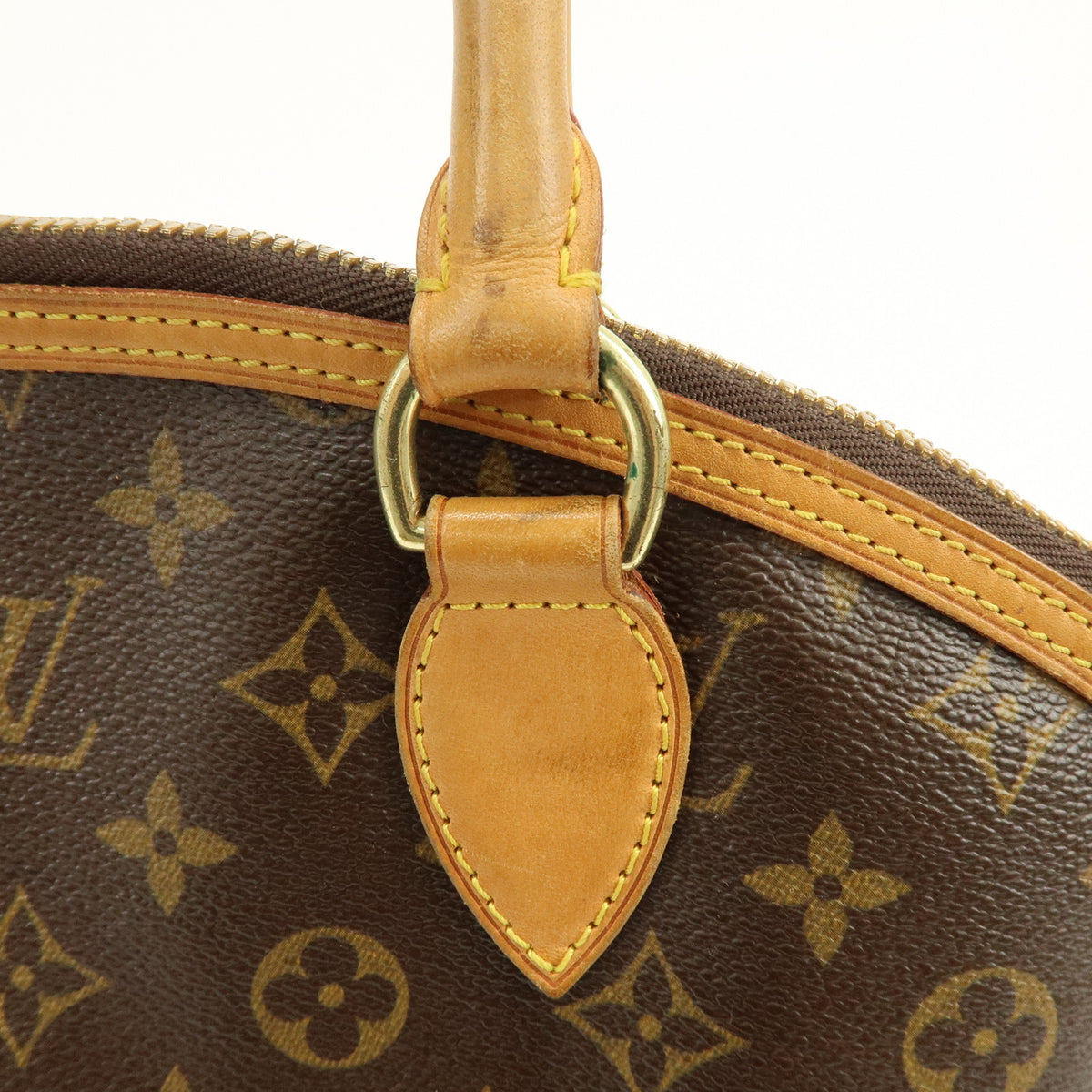 Louis Vuitton Monogram Lockit Vertical Hand Bag Brown M40103