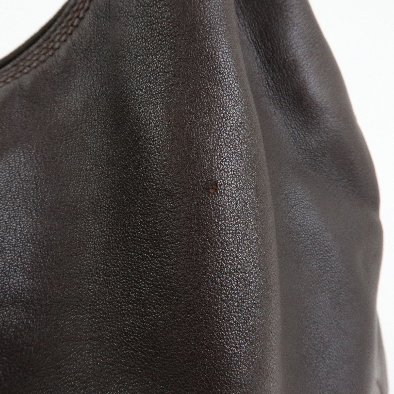 LOEWE Anagram Nappa Leather Shoulder Bag Tote Bag Brown