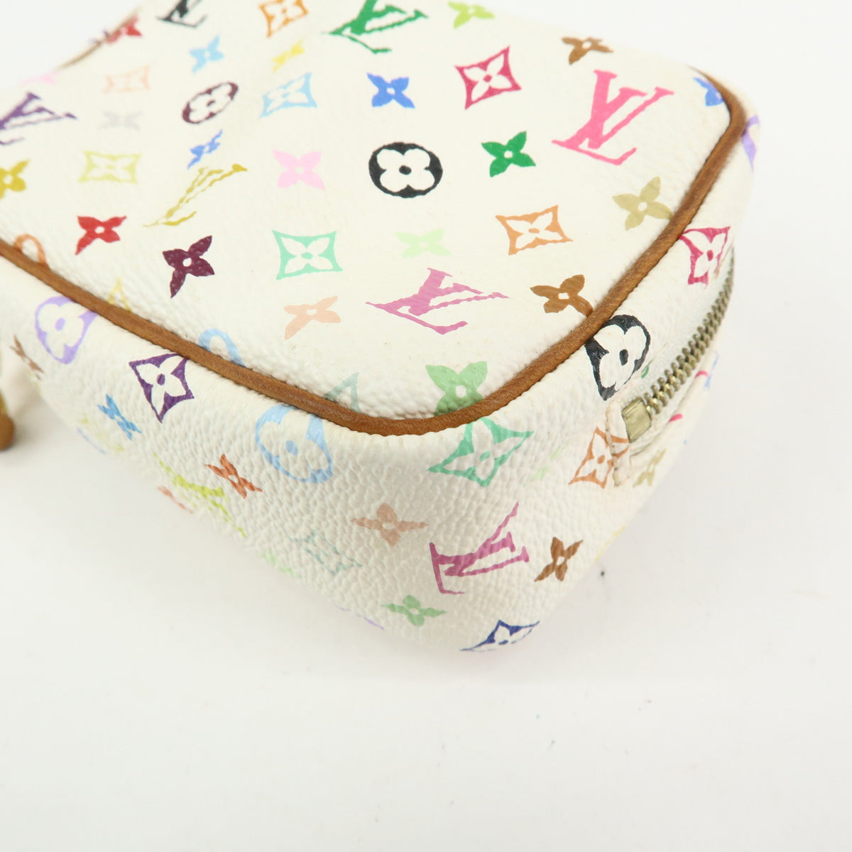 Louis Vuitton Monogram Multicolor Trousse Wapity Pouch Blanc M58033