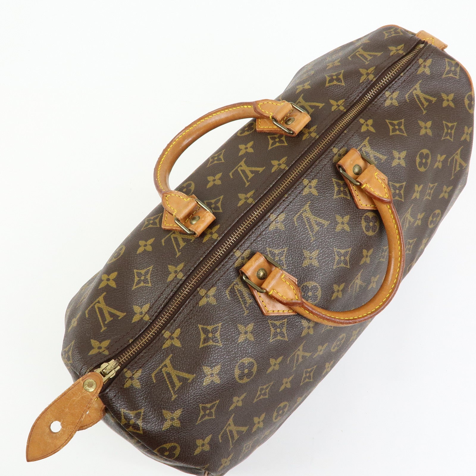 Louis Vuitton Monogram Speedy 40 Boston Bag Hand Bag Brown M41106