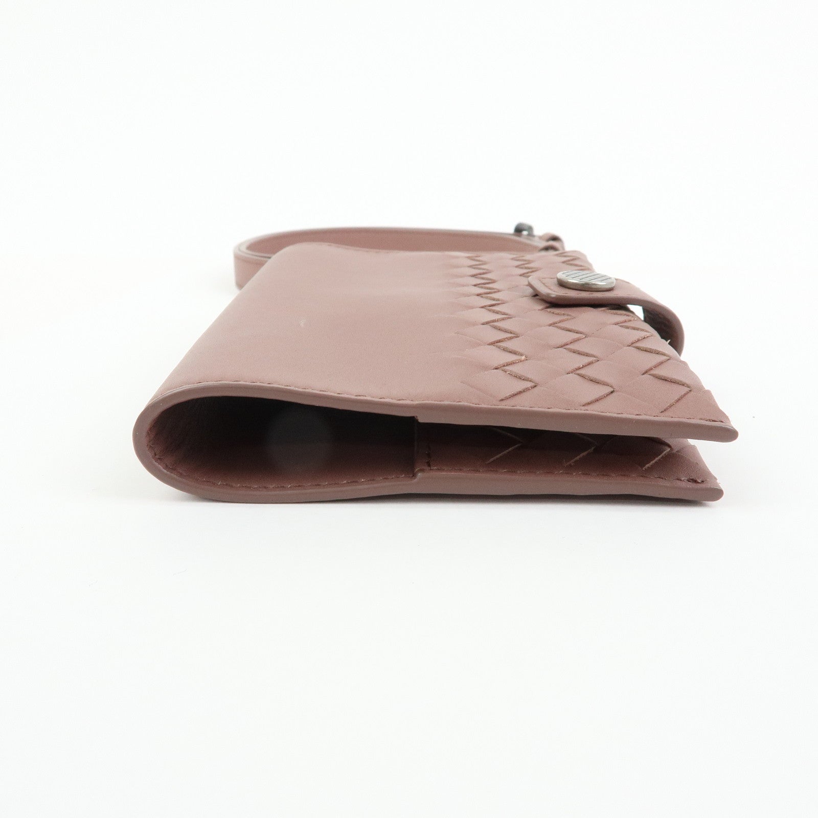 BOTTEGA VENETA Intrecciato Leather Agenda Planner Cover Brown