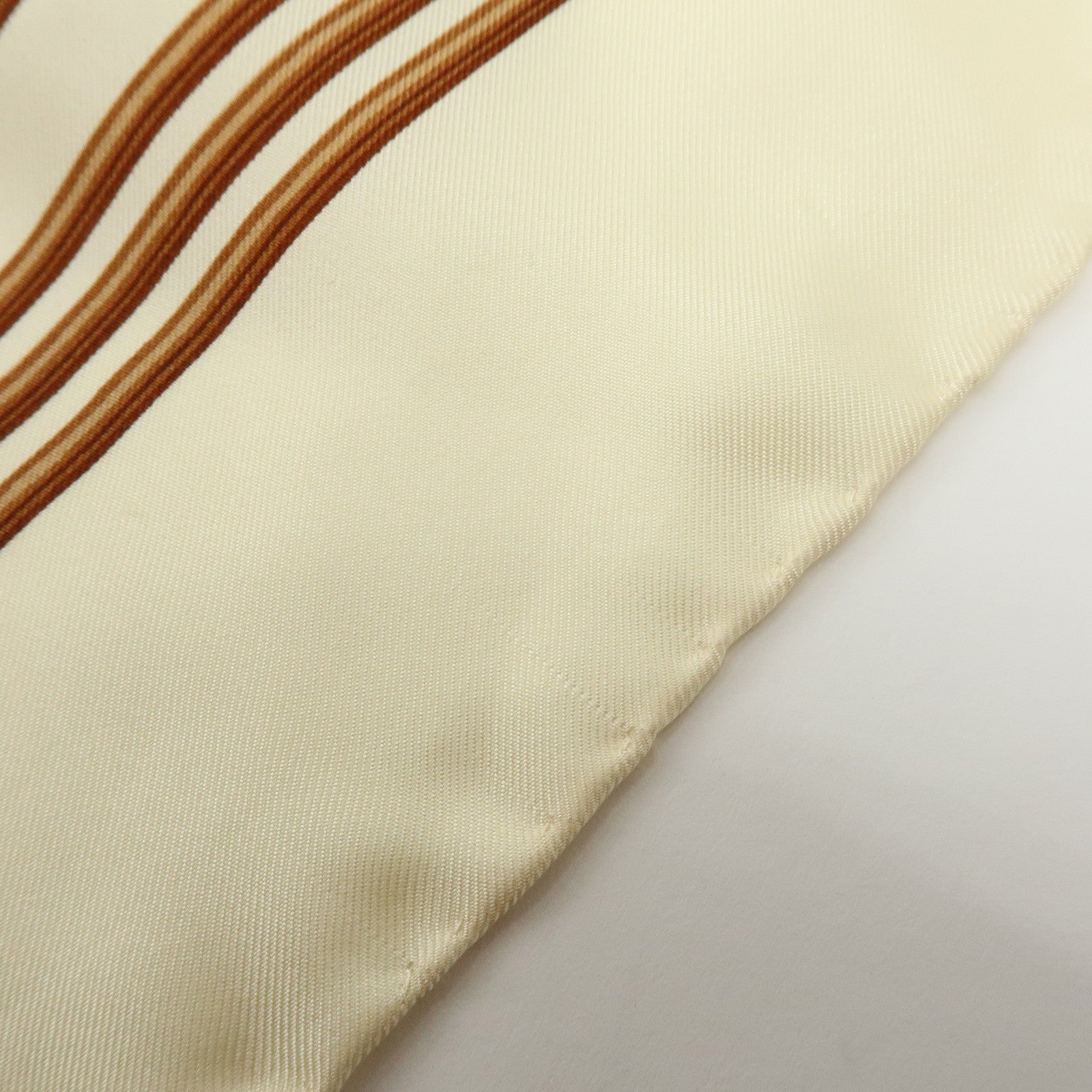 BURBERRY Nova Plaid Silk 100% Scarf Coin Motif Beige Brown