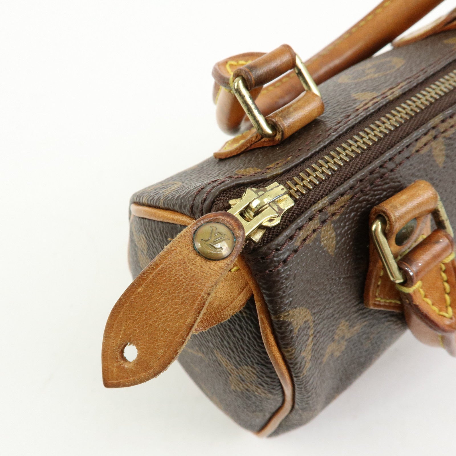 Louis Vuitton Monogram Mini Speedy & Strap 2Way Hand Bag Brown M41534