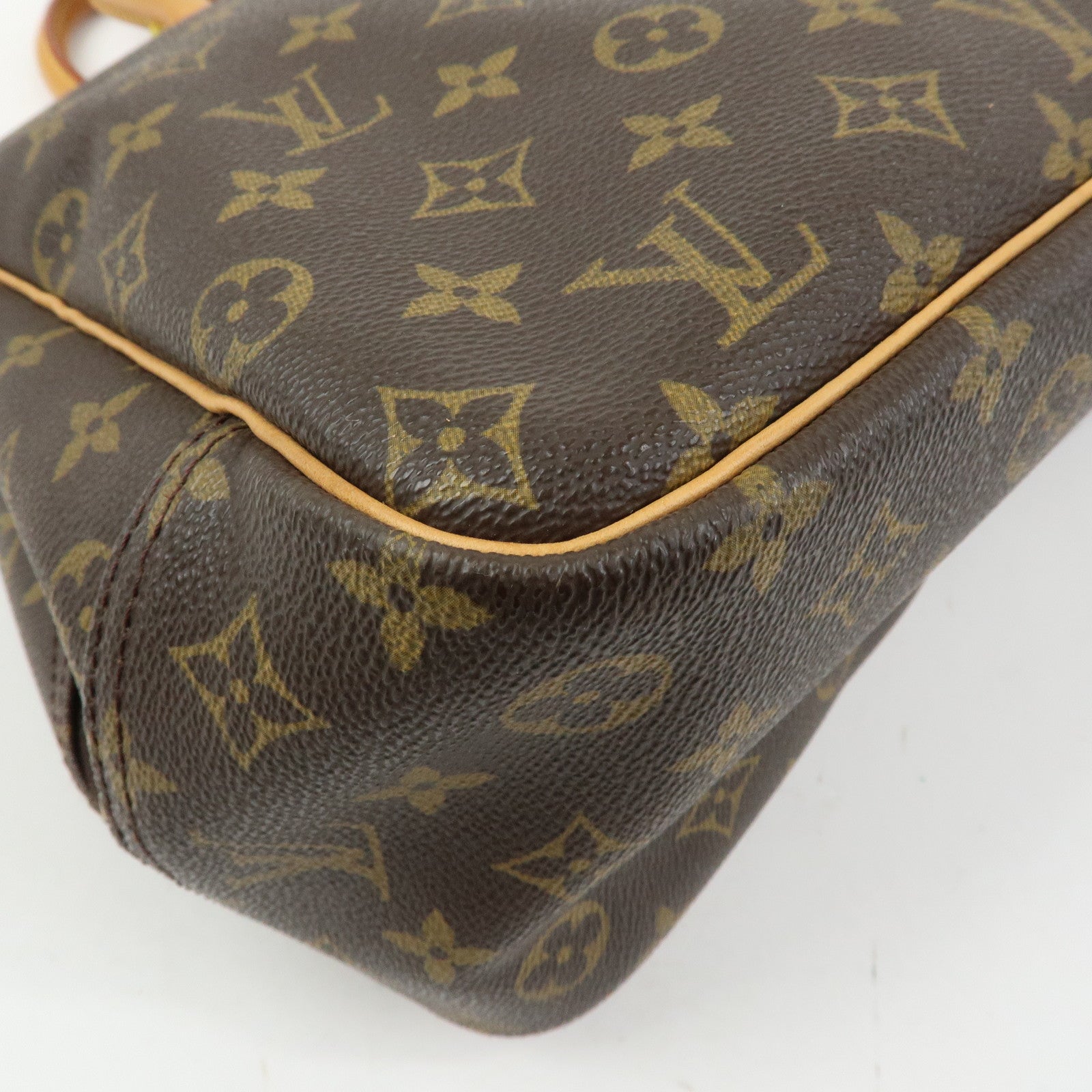 Louis Vuitton Monogram Canvas Deauville Hand Bag Brown M47270