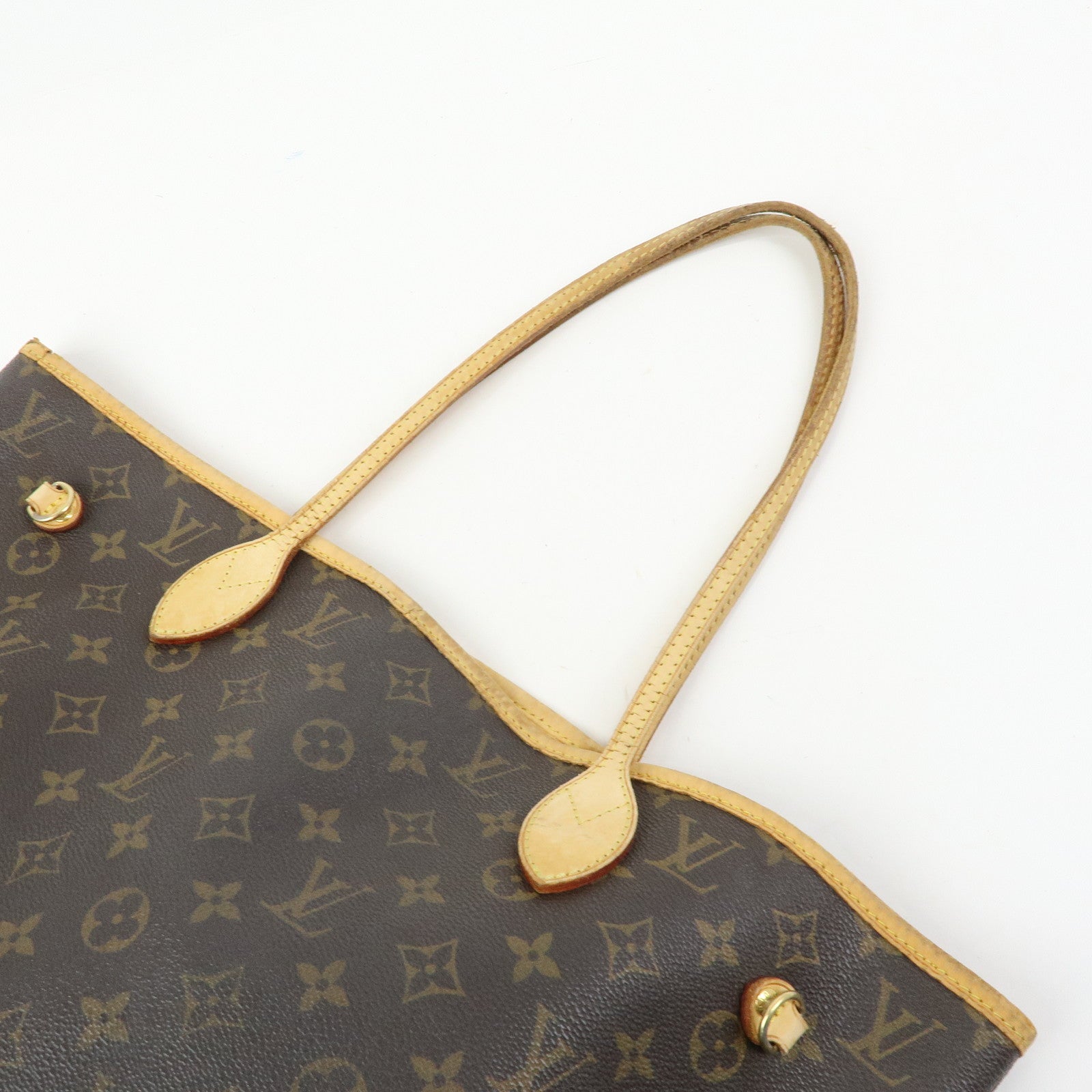 Louis Vuitton Monogram Neverfull MM Tote Shoulder Bag Brown M40156