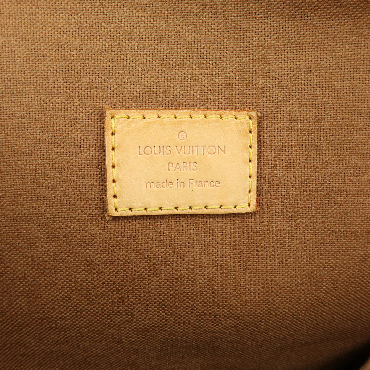 Louis Vuitton Monogram Lockit Vertical Hand Bag Brown M40103