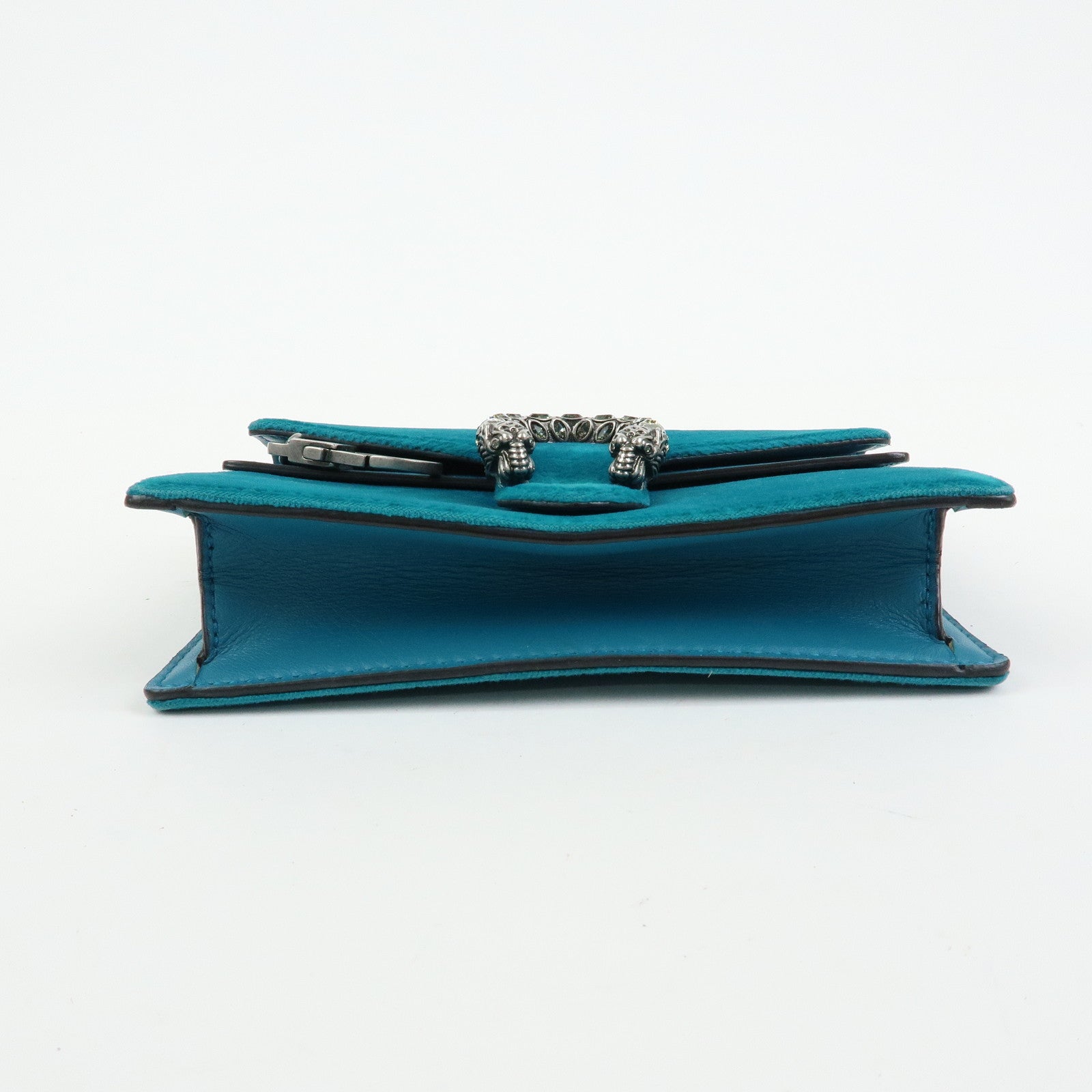 GUCCI Dionysus Super Mini Bag Velour Chain Shoulder Bag Green 476432