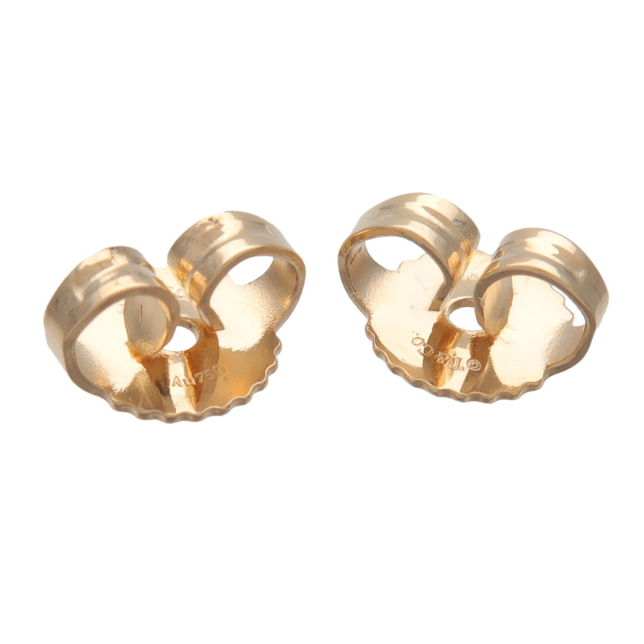 Tiffany & Co By the Yard Diamond Earrings K18 750YG Yellow Gold