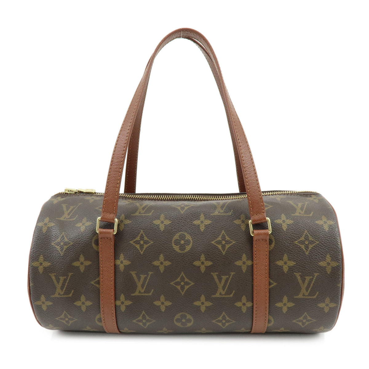 Louis Vuitton Monogram Papillon 30 Hand Bag Brown M51365