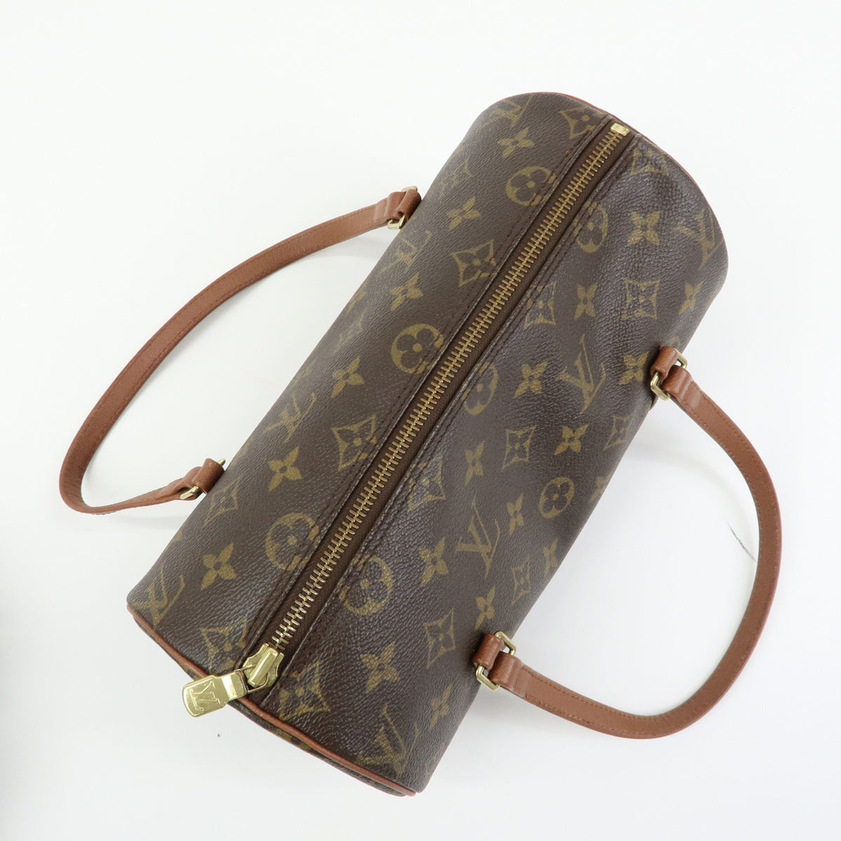 Louis Vuitton Monogram Papillon 26 Hand Bag Brown M51366