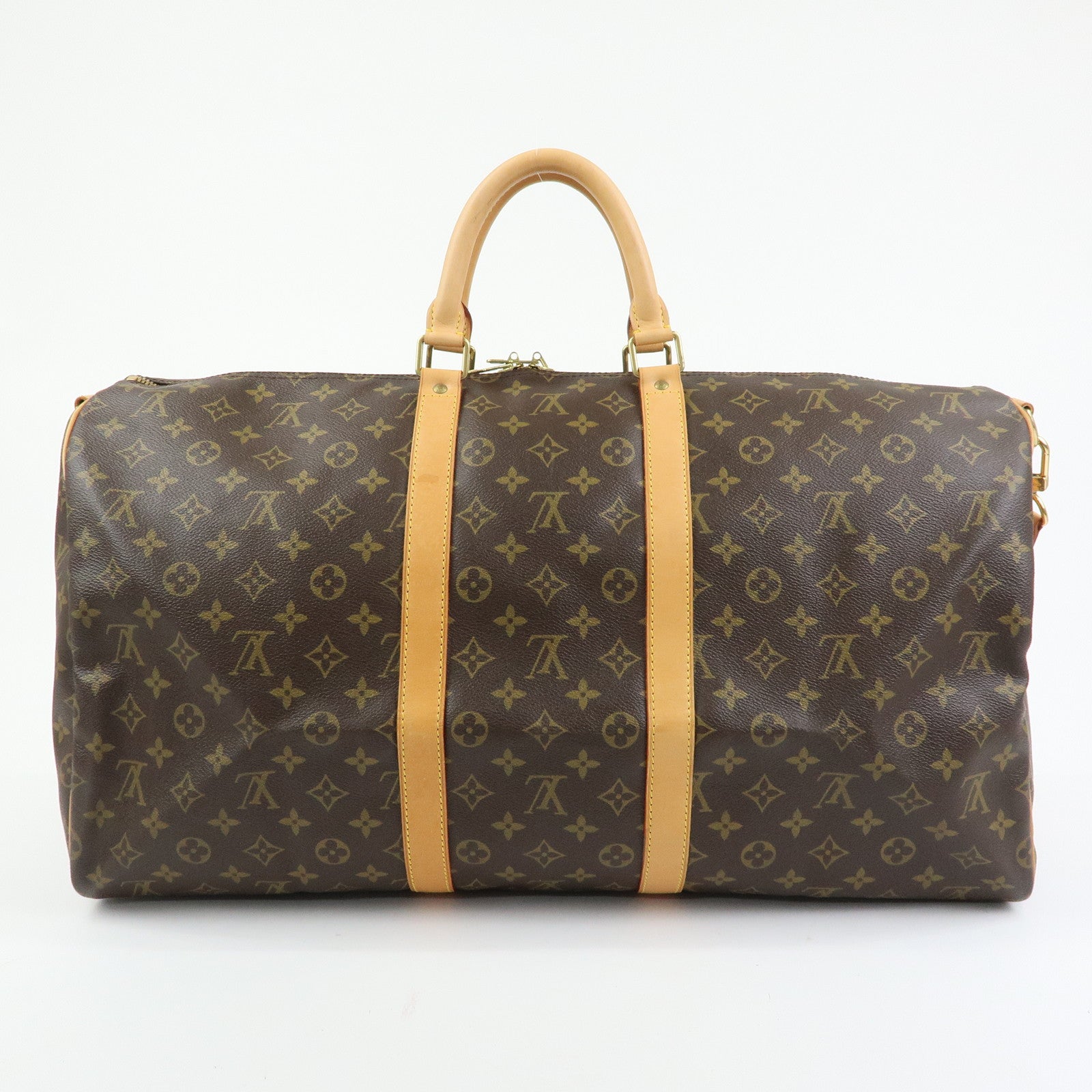 Louis Vuitton Monogram Keep All Bandouliere 55 Boston Bag M41414